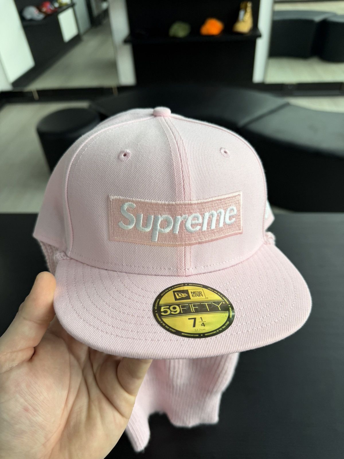 Supreme Supreme New Era Box Logo Balaclava Cap Pink Size ONE SIZE - 2 Thumbnail
