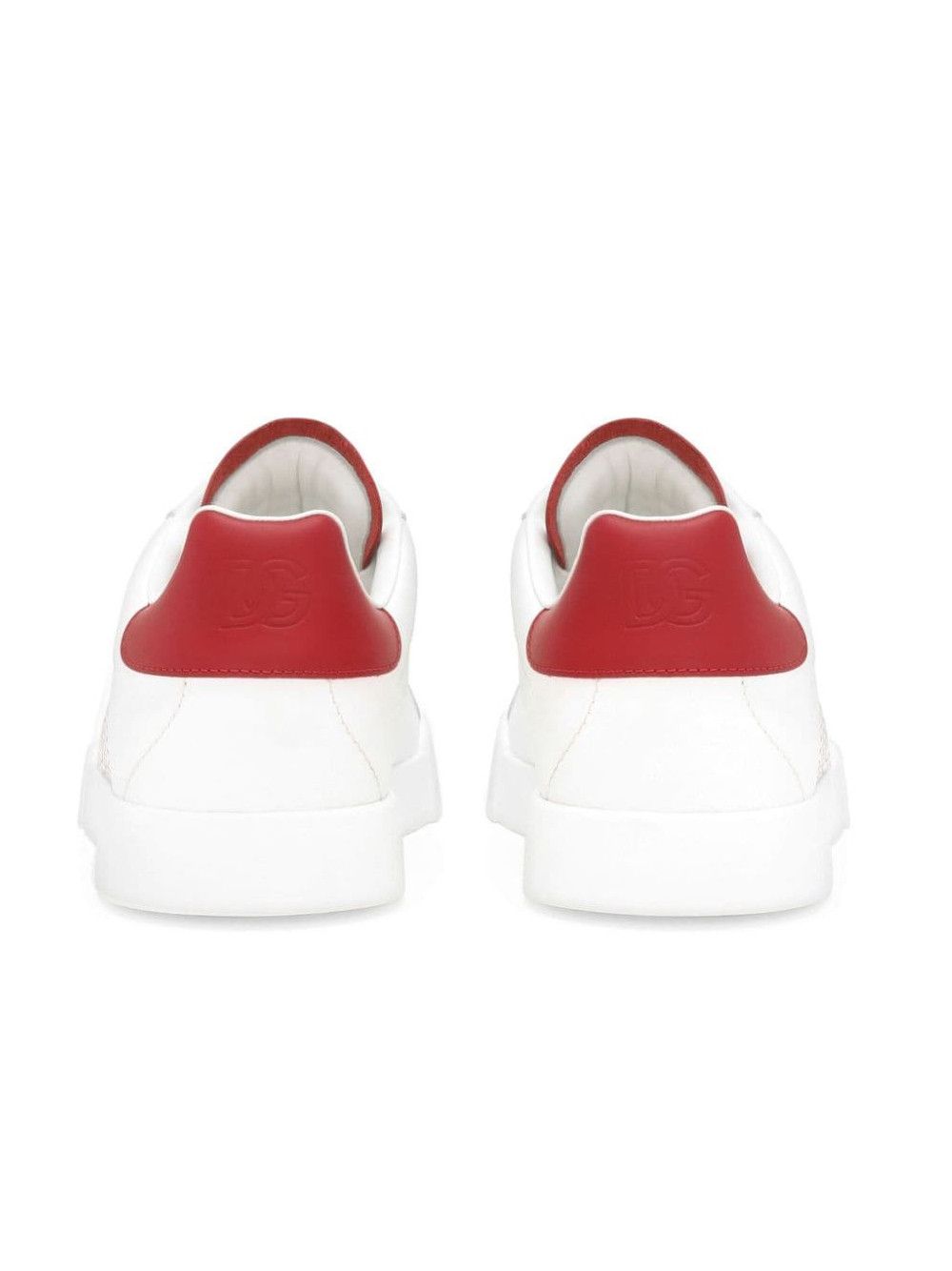 Dolce & Gabbana o1s22i1n0225 Low-Top Sneakers in White Red Size US 7 / EU 40 - 2 Thumbnail