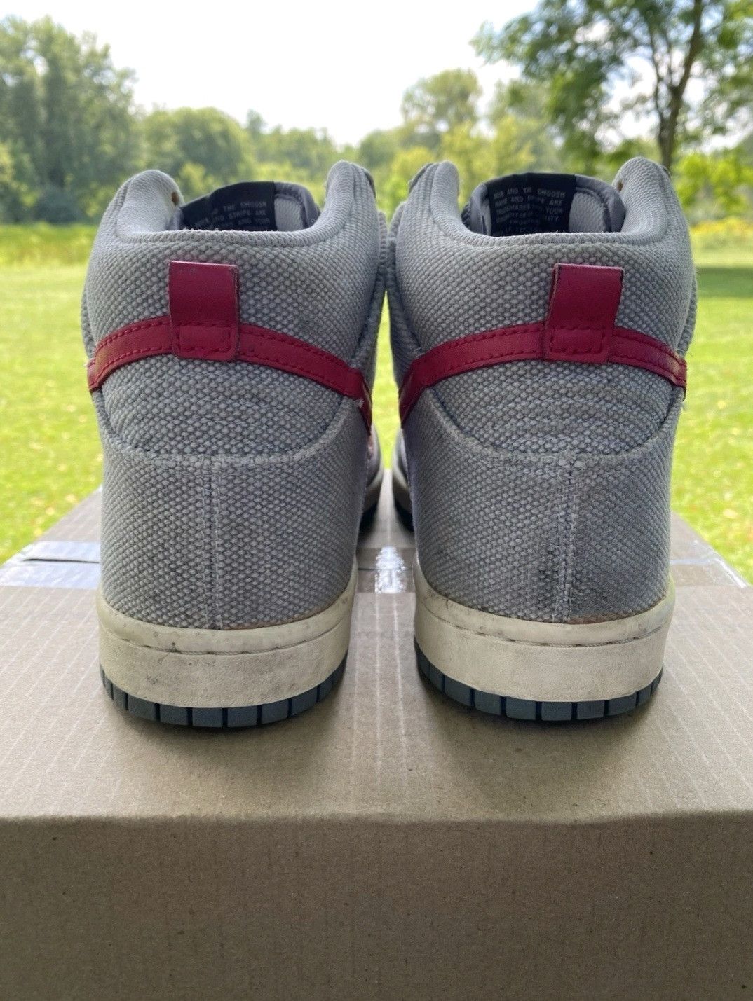 Nike Nike Dunk High Gray 317892061 Size 9.5 Men Size US 9.5 / EU 42-43 - 5 Thumbnail