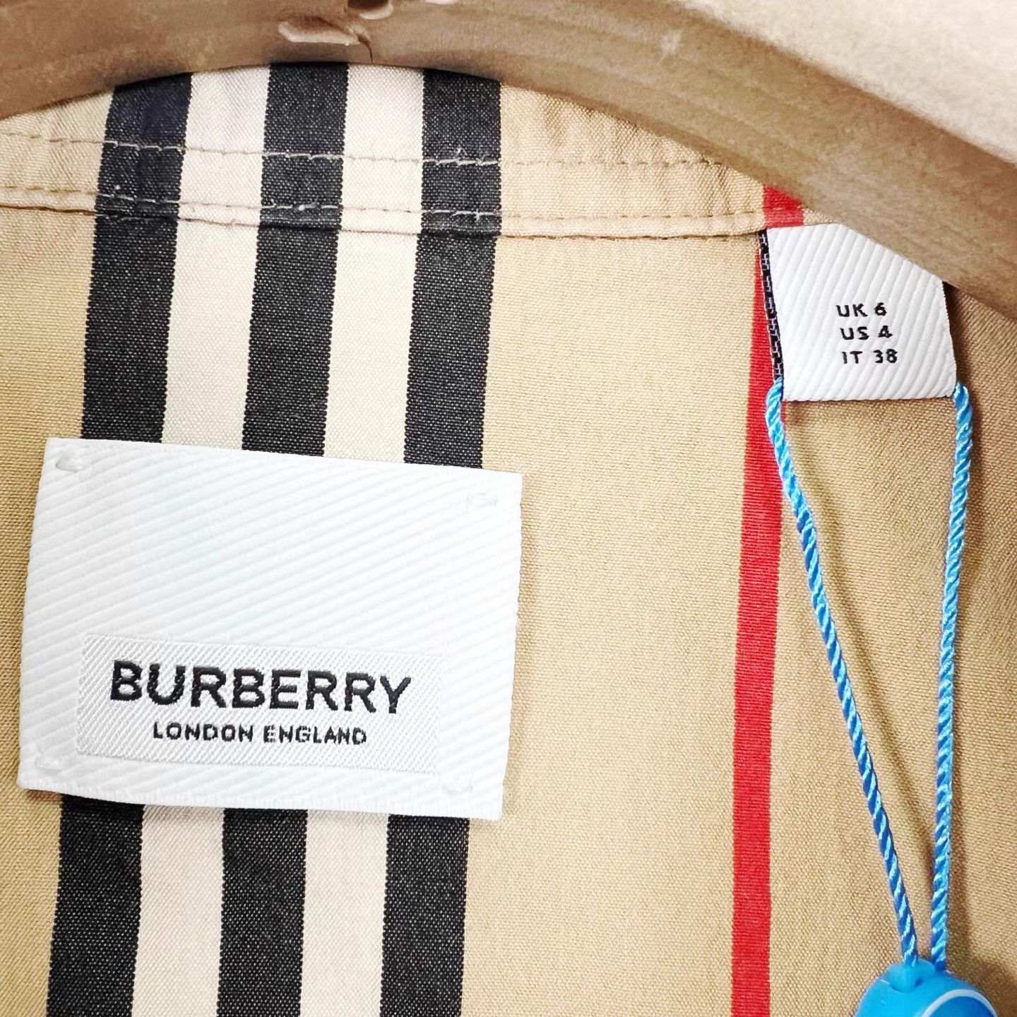 Burberry Burberry Khaki Classic Vertical Stripe Long Sleeve Shirt K12 Size M / US 6-8 / IT 42-44 - 6 Thumbnail