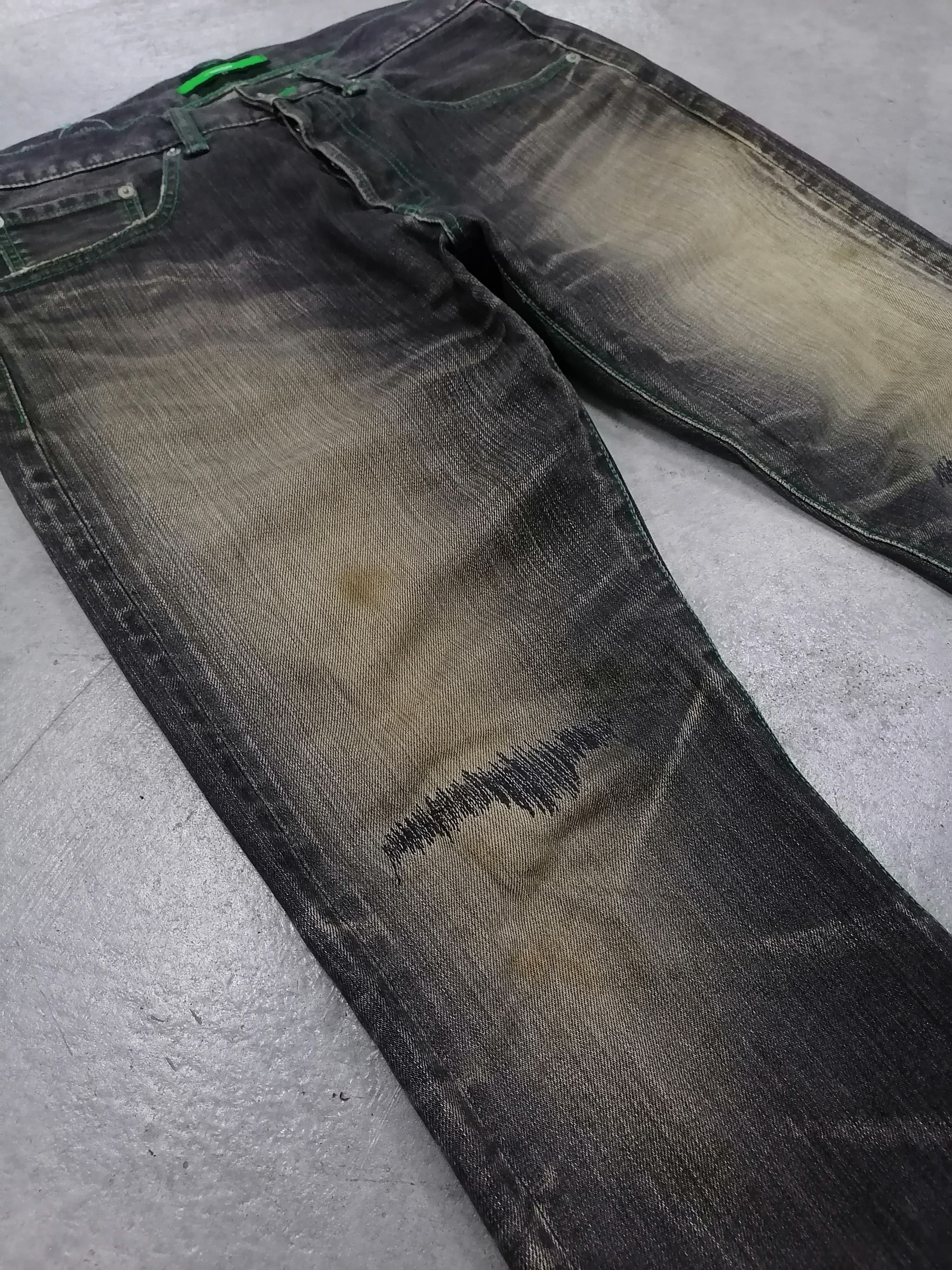 Japanese Brand × Swagger Trashed Jeans Swagger $30 Denim Pants Size US 33 - 5 Thumbnail