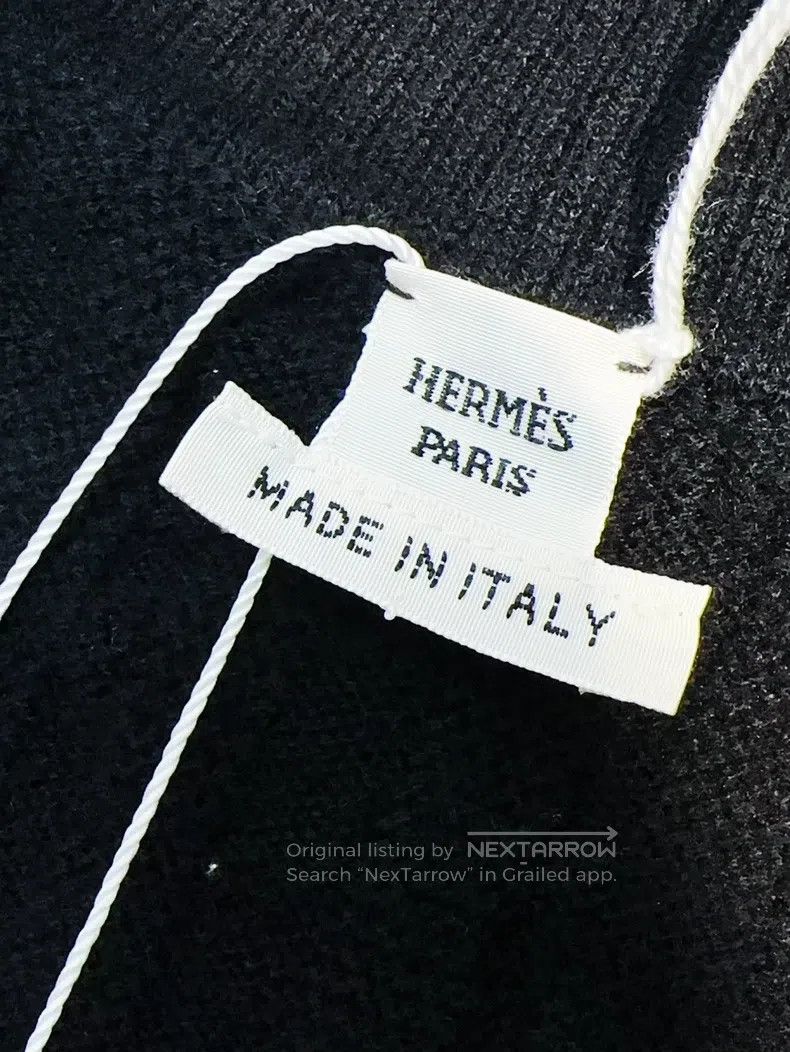 Hermes Hermes Black knit V-neck sleeveless top Size XXS / US 00 / IT 34 - 5 Thumbnail
