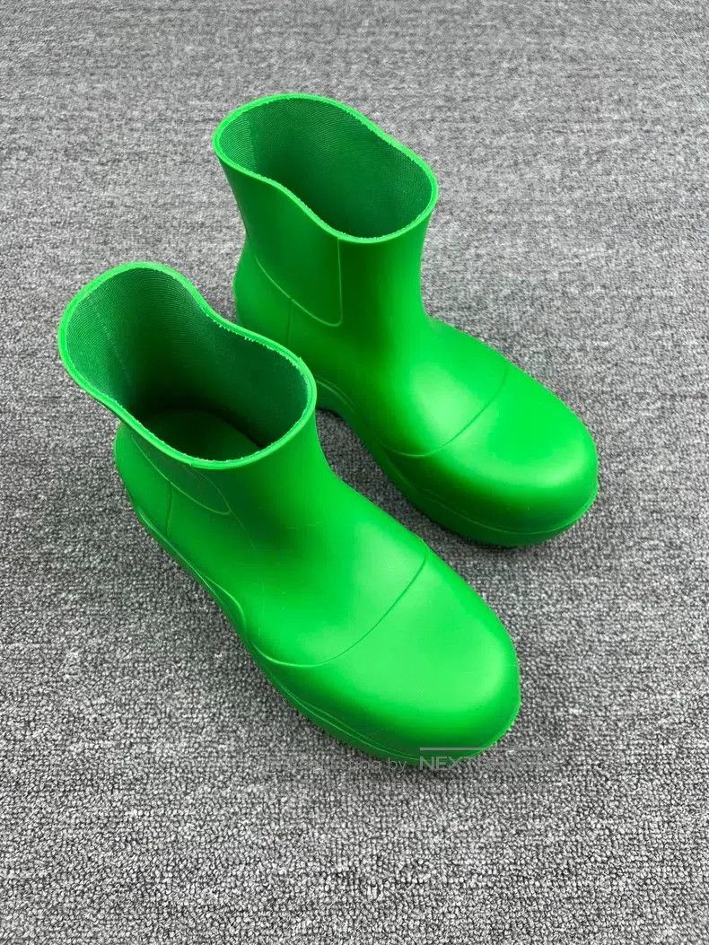 Bottega Veneta Bottega Veneta Green Rain Boots. Size US 7 / EU 40 - 2 Thumbnail