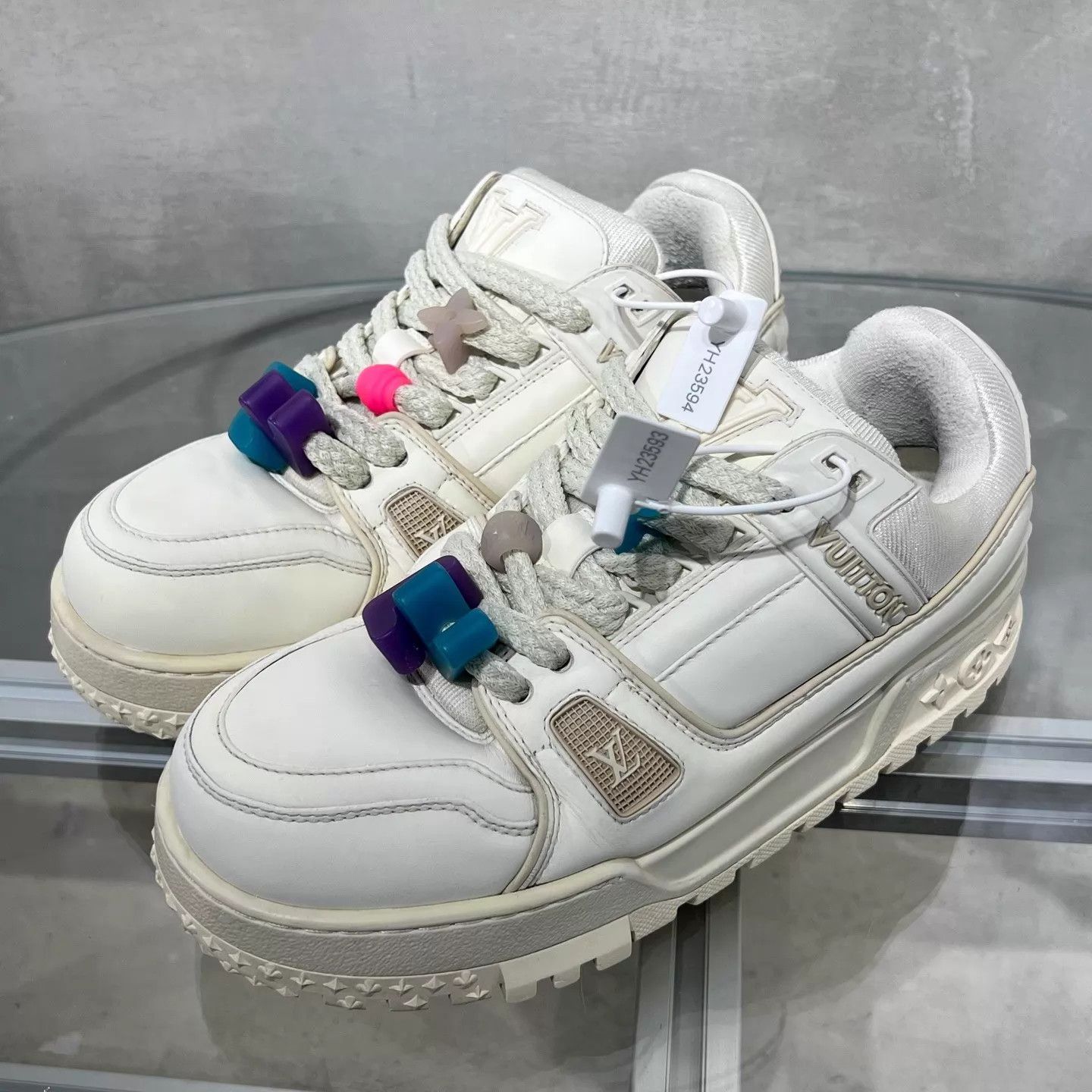 Louis Vuitton LV Trainer Pangding Cream UK6 40 Size US 7 / EU 40 - 2 Thumbnail