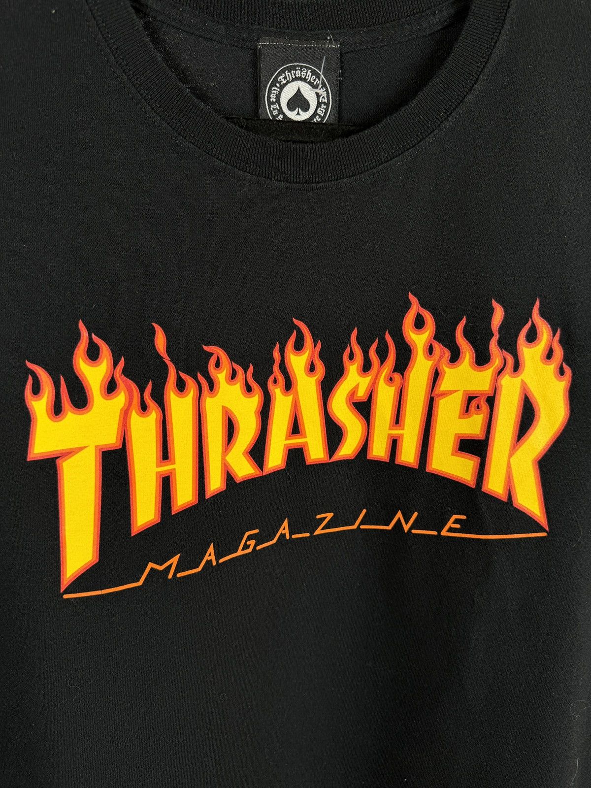 Thrasher Thrasher OG vintage big logo black tee shirt size XL Size US XL / EU 56 / 4 - 4 Thumbnail