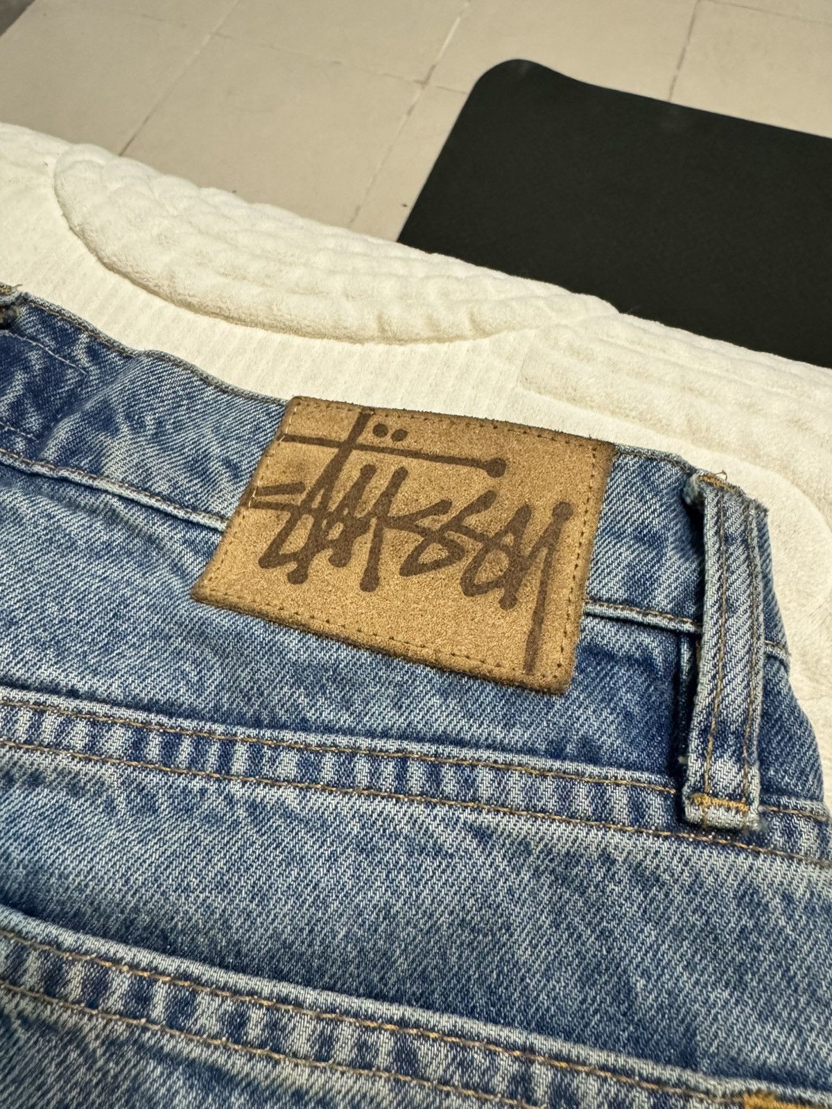 Stussy Stussy Big ‘Ol Shorts - Mid Wash Size US 28 / EU 44 - 4 Thumbnail