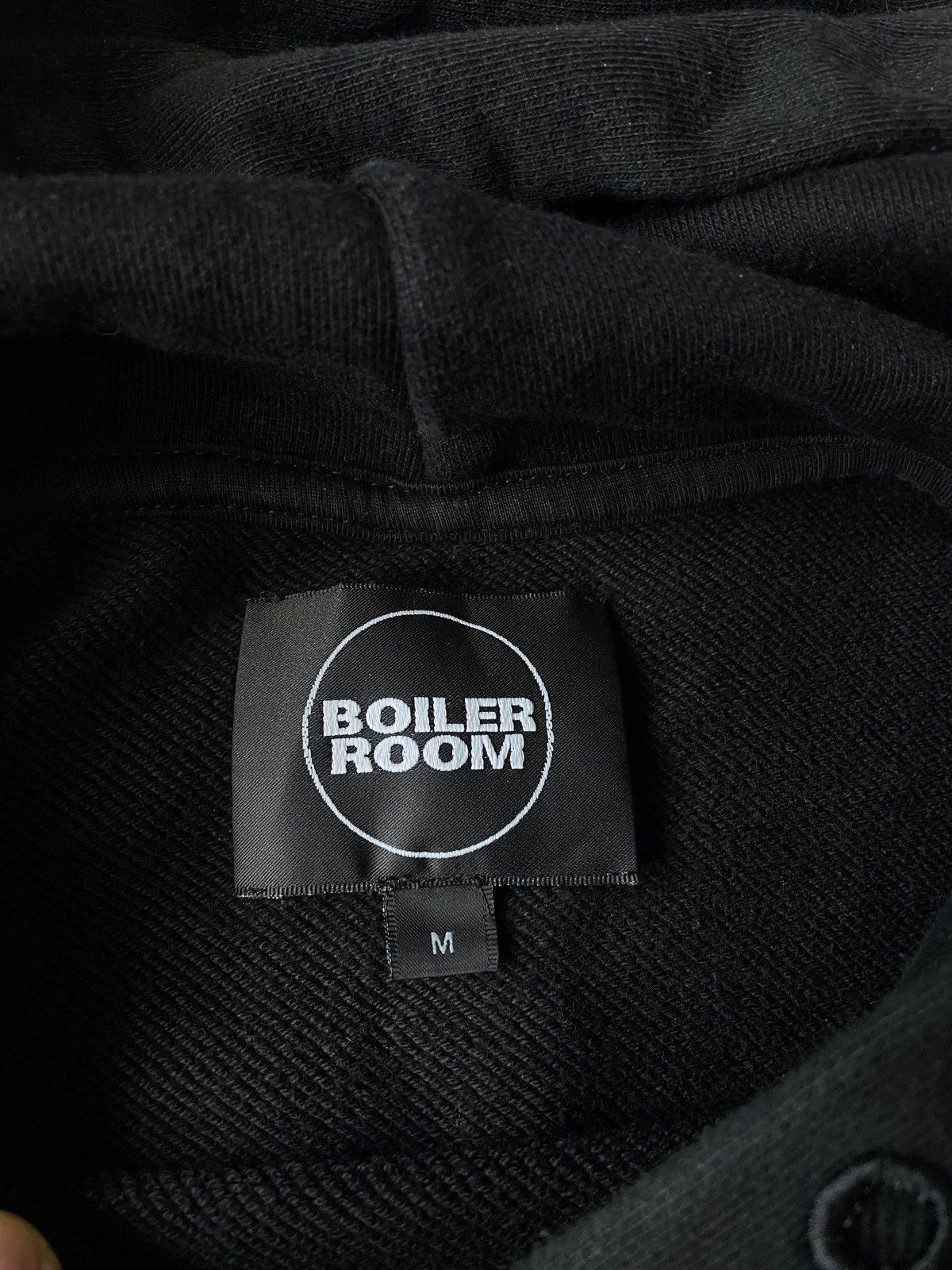 Boiler Room × Designer Boiler Room Men Black Hoodie Big Logo Size M Made Portugal Size US M / EU 48-50 / 2 - 7 Thumbnail