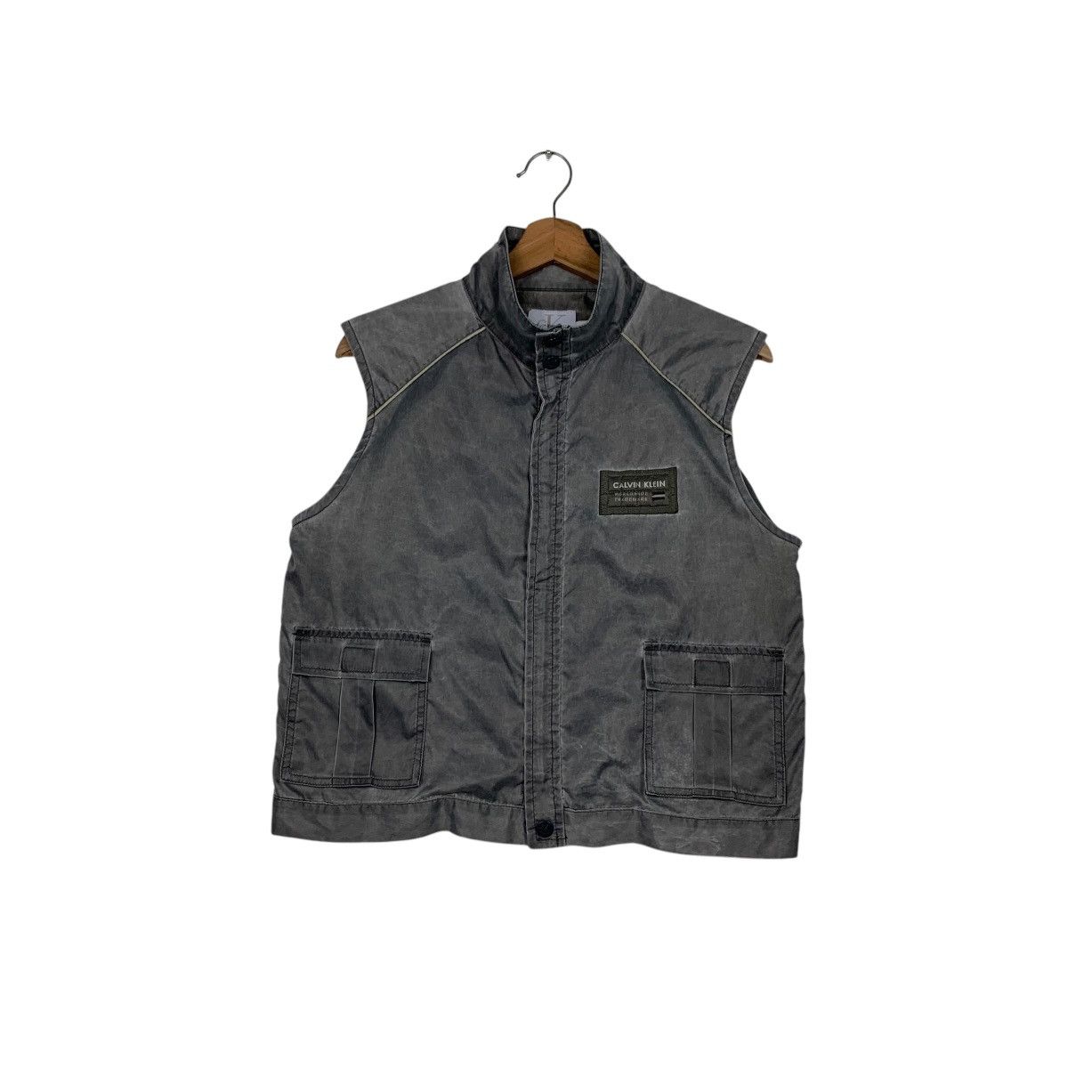 Calvin Klein CALVIN KLEIN JEANS Rusty Gray Nylon Vest #2542-C115 Size US M / EU 48-50 / 2 - 1 Thumbnail