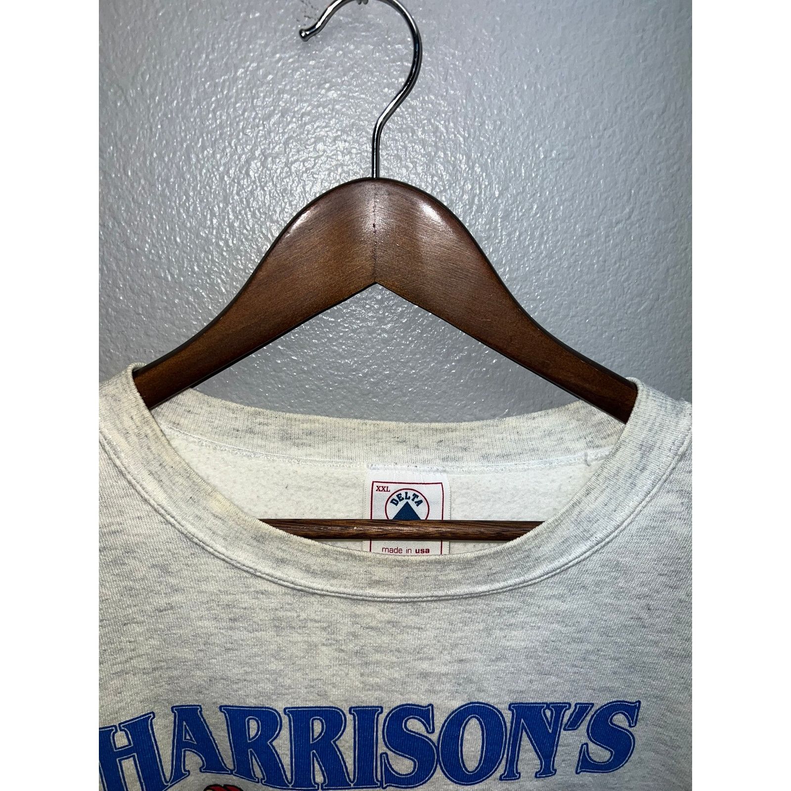 Delta Vintage Netherlands Sweatshirt Crewneck 90s Harrison 2XL XXL Size US XXL / EU 58 / 5 - 8 Thumbnail