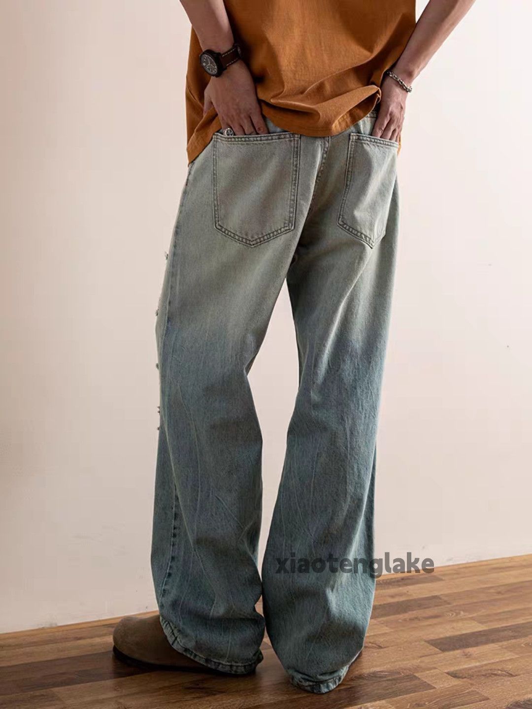 Jean Utility punk grunge faded ripped damaged hiphop jeans Size US 34 / EU 50 - 5 Thumbnail