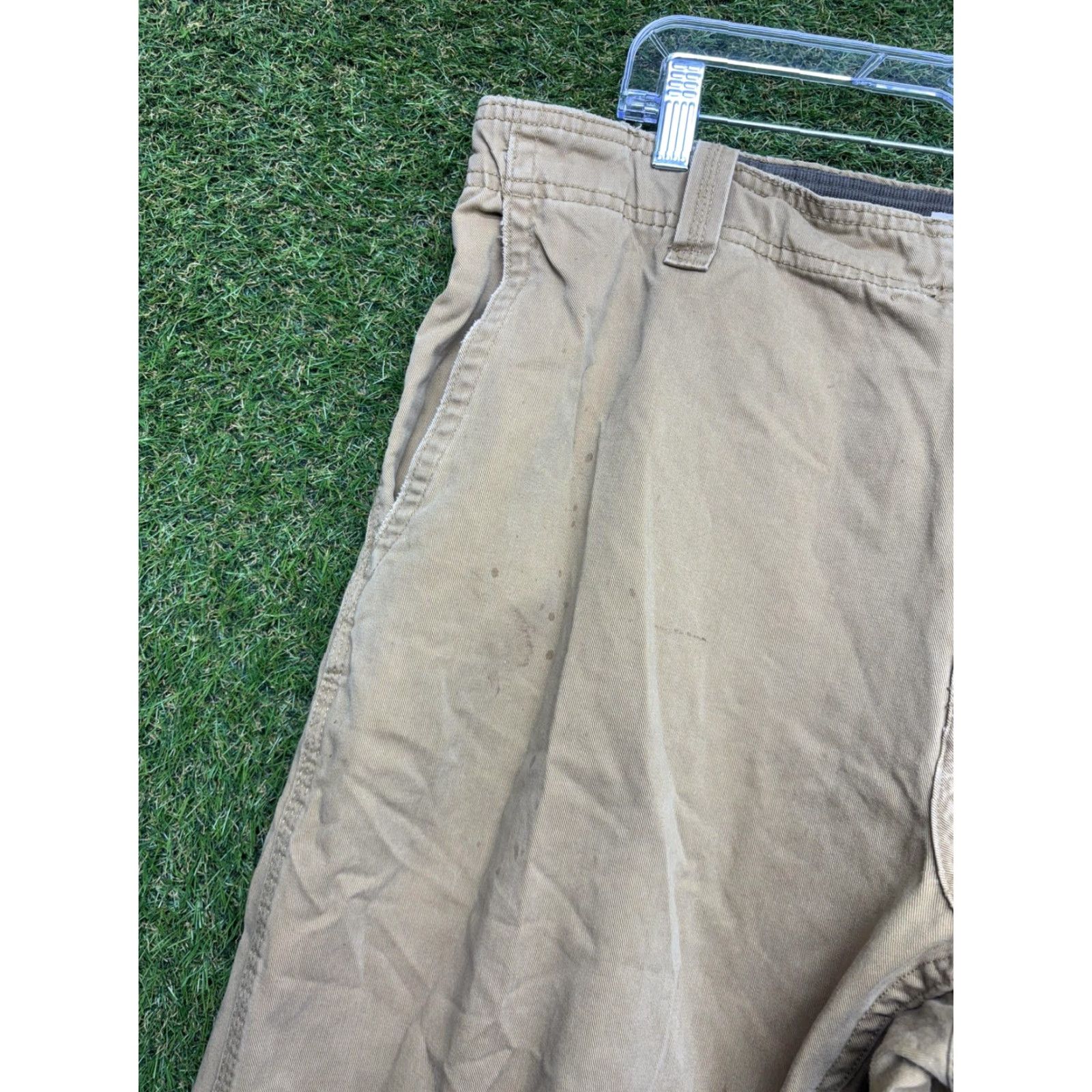Gap VINTAGE Gap Khakis Pants Mens 38x30 Beige Clear Workwear Bootcut Relaxed Canvas 100% Cotton Front Pockets Zip Mens Size US 38 / EU 54 - 3 Thumbnail