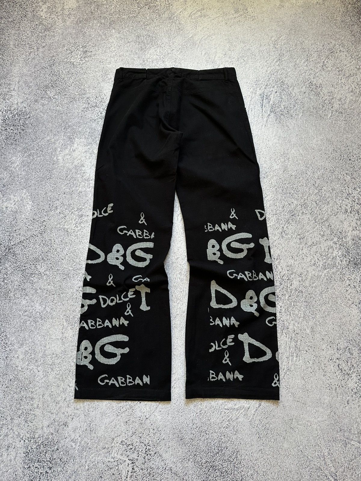 Other Vintage Dolce & Gabbana Womens Pants Big Logo Rare Y2K Sexy Size 32" / US 10 / IT 46 - 10 Thumbnail