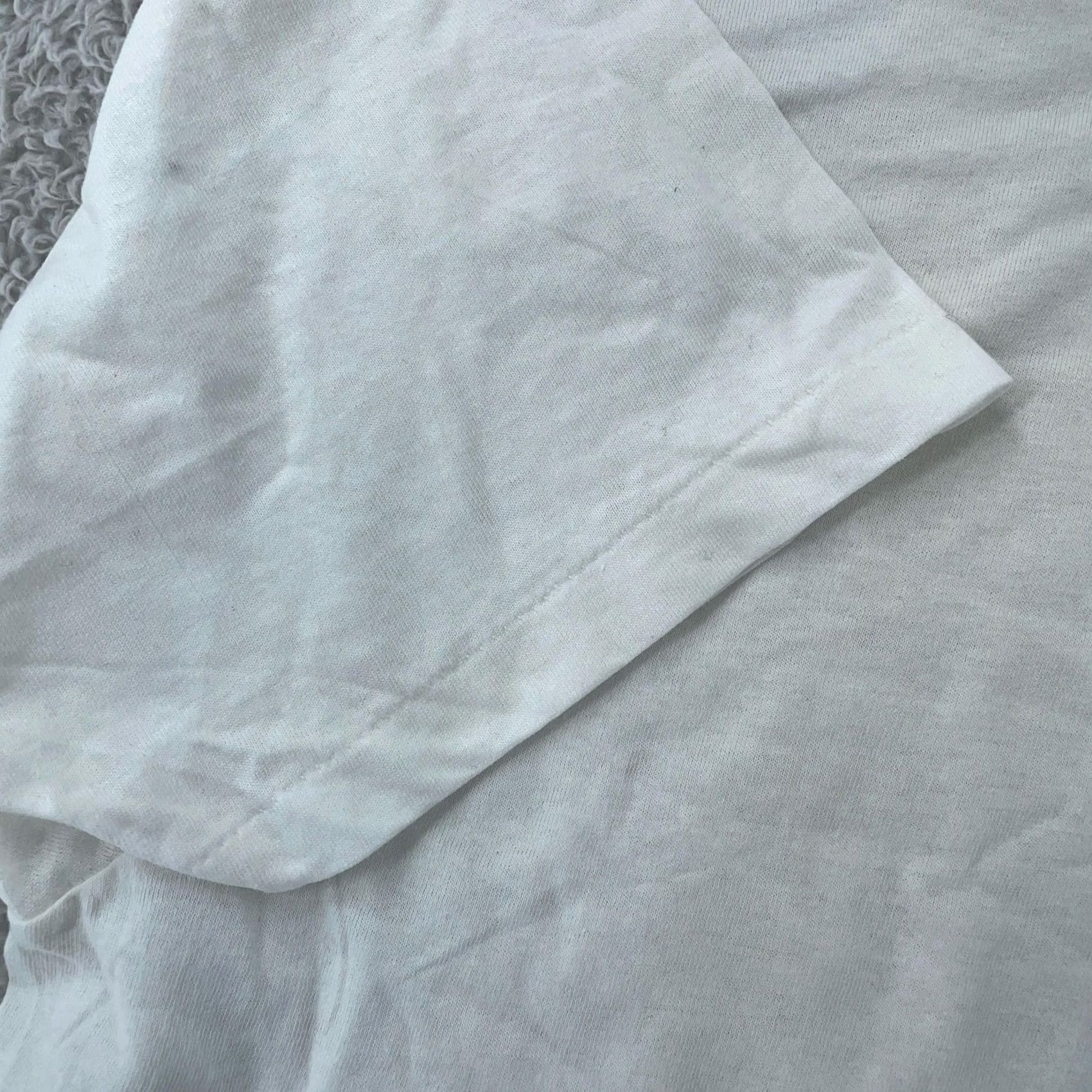 Hanes VINTAGE Hanes White T-Shirt Mens S Short Sleeve Crew Neck Cotton Plain Size US S / EU 44-46 / 1 - 3 Thumbnail