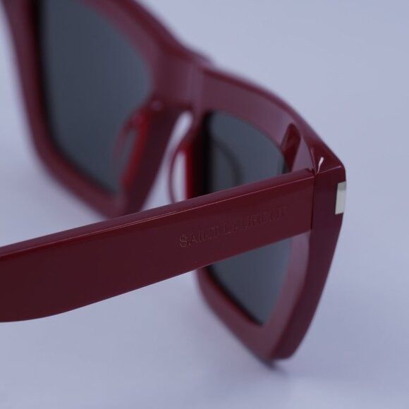 Saint Laurent Paris Saint Laurent SL467 003 Sunglasses Red Cat Eye Frame Size ONE SIZE - 5 Thumbnail