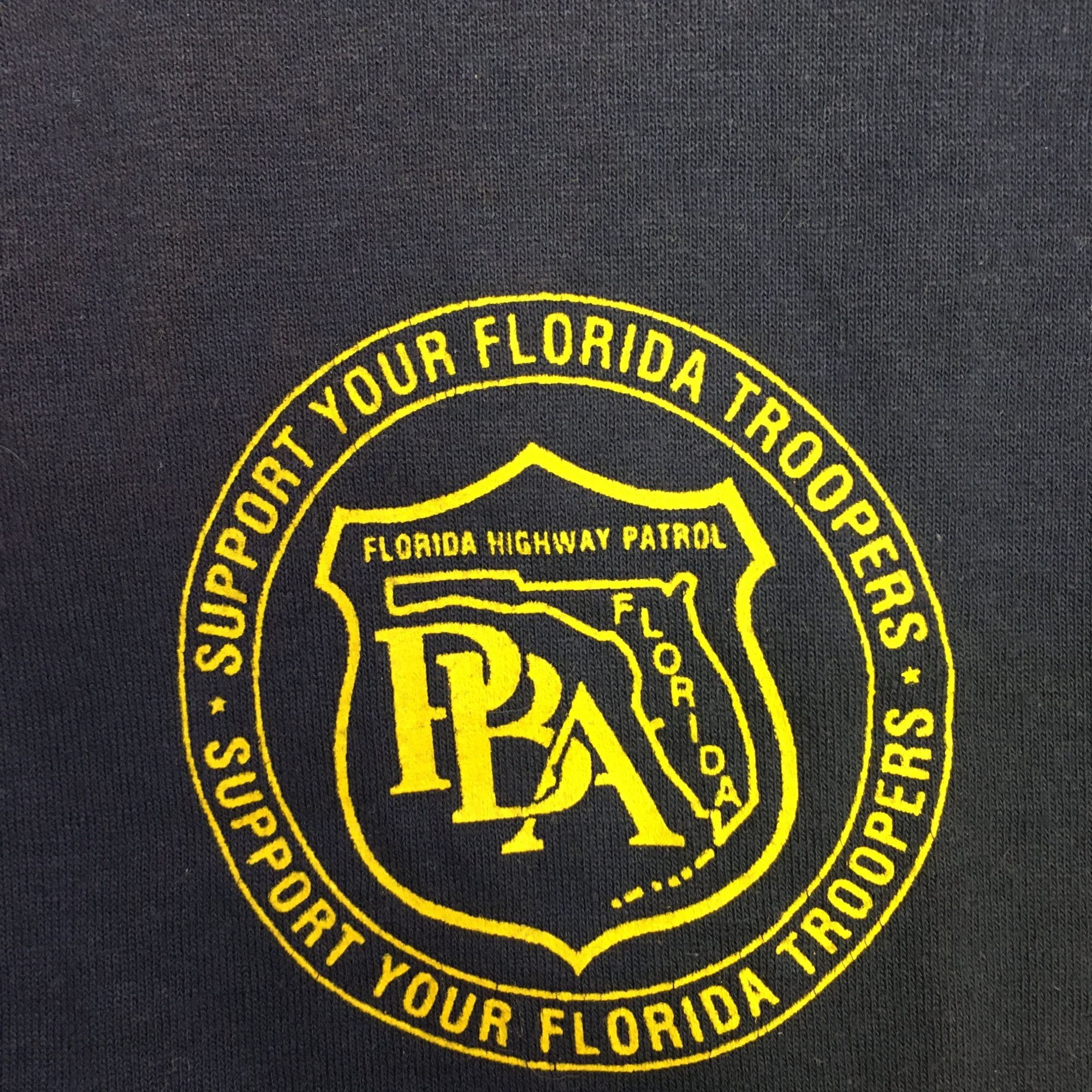 Russell Athletic vtg Russell Florida Police Troopers PBA Highway Patrol Tee Size US M / EU 48-50 / 2 - 4 Thumbnail