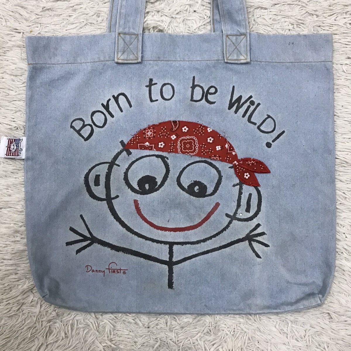 Vintage VINTAGE 90s DANNY FIRST DENIM TOTE BAG Size ONE SIZE - 2 Thumbnail