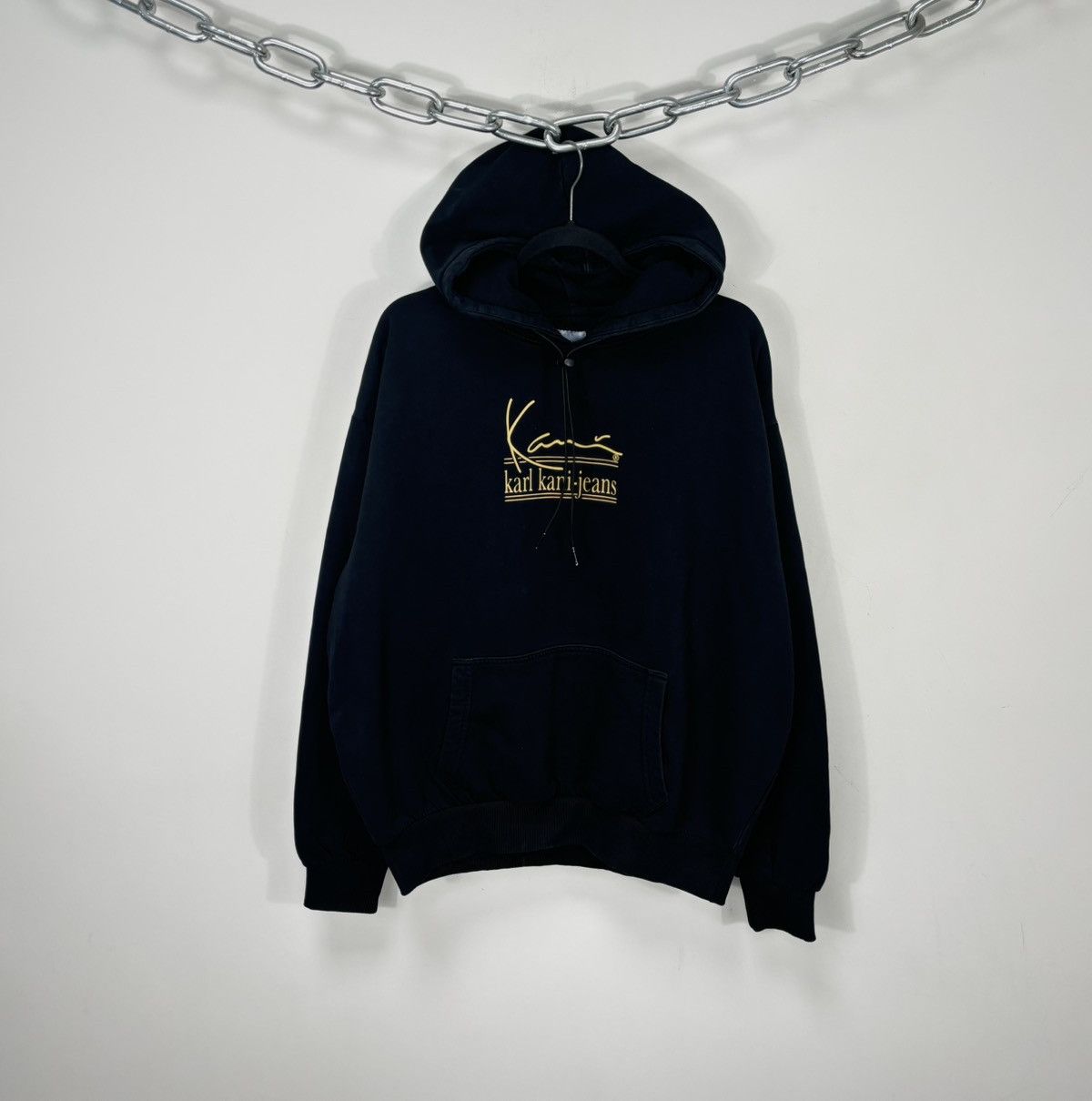 Karl Kani Vintage Karl Kani Jeans Y2K Hype Big Logo Baggy Black Hoodie Size US L / EU 52-54 / 3 - 1 Thumbnail