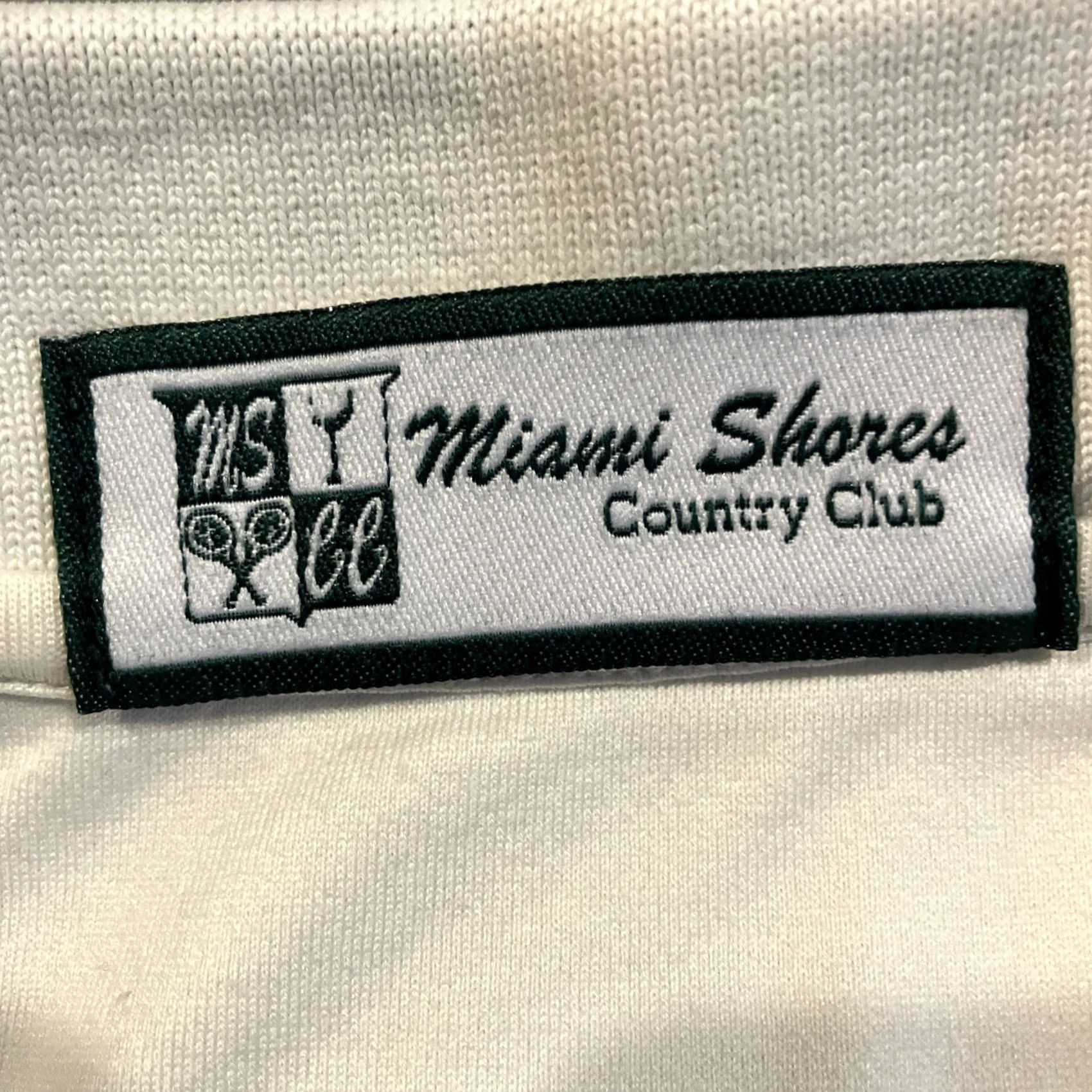Vintage VINTAGE Miami Shores Country Club White Striped Golf Polo Shirt Men's XL Size US XL / EU 56 / 4 - 3 Thumbnail