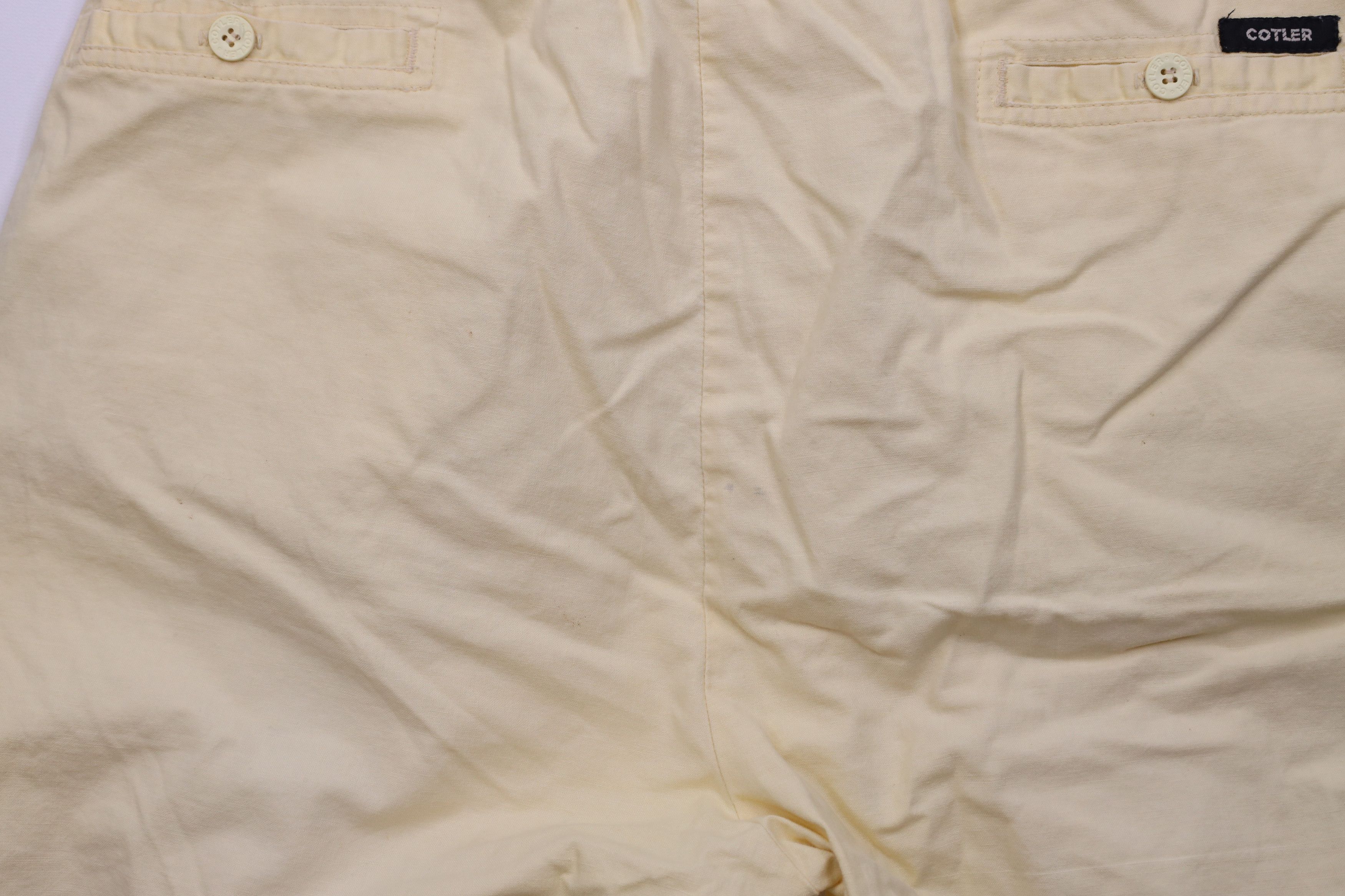 Vintage Vintage 70s Streetwear Above Knee Chino Shorts Yellow Size US 36 / EU 52 - 11 Thumbnail