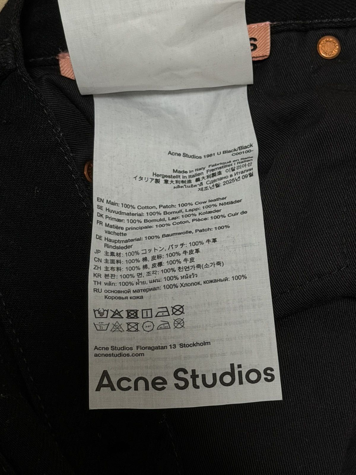 Acne Studios Acne Studios 1981 U Black/Black Denim Size US 34 / EU 50 - 13 Thumbnail