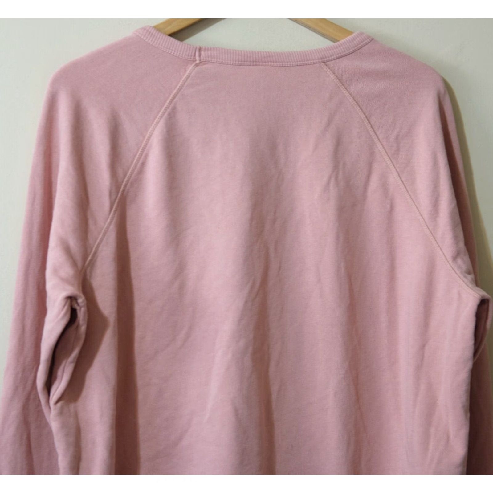 Vintage Universal Thread Pink Women's Sweatshirt Long Sleeve Crewneck Shirt L Regular Pullover Raglan Size L Casual 100% Cotton Womens Size L / US 10 / IT 46 - 6 Thumbnail