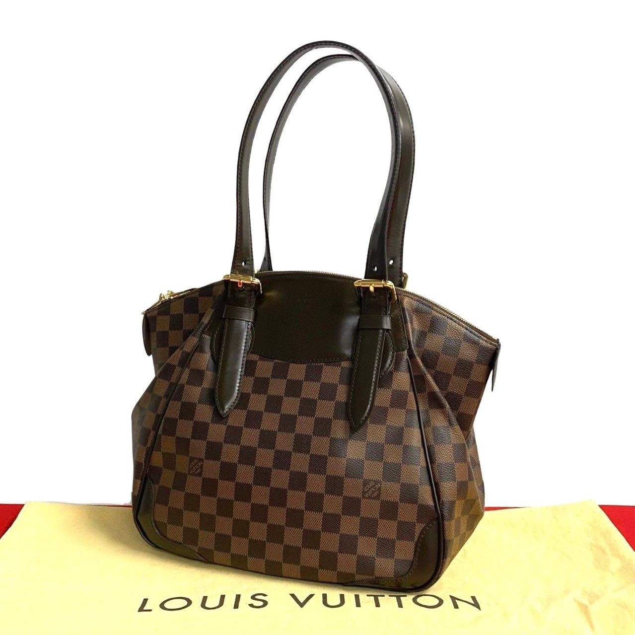 Louis Vuitton Louis Vuitton Louis Vuitton Verona MM Damier Handbag Canvas Handbag DUTY FREE for USA Size ONE SIZE - 1 Thumbnail