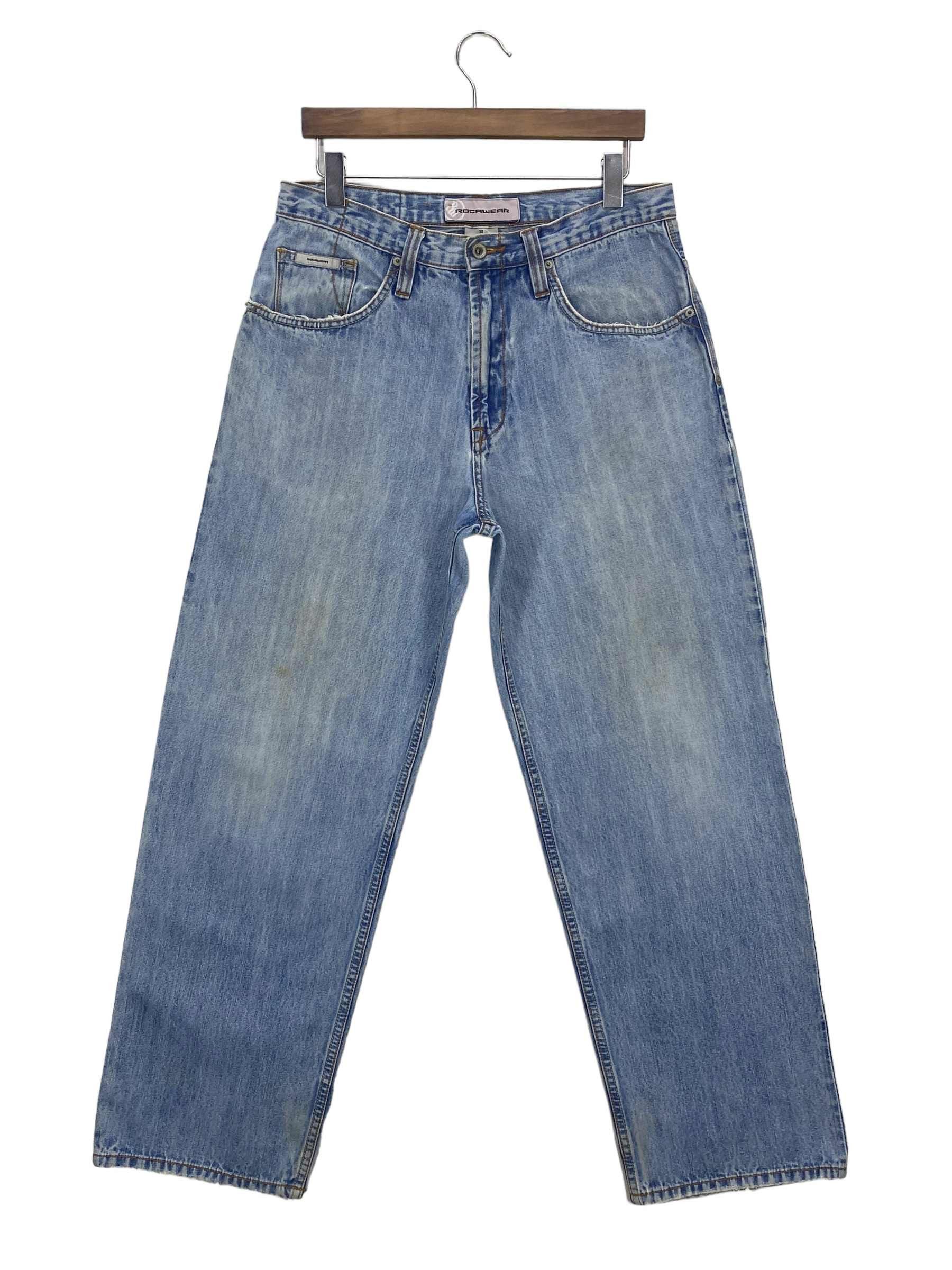 Rocawear Rocawear Carpenter Jeans Hip Hop Jay Z Medium Wash Men Jeans Size US 32 / EU 48 - 2 Thumbnail