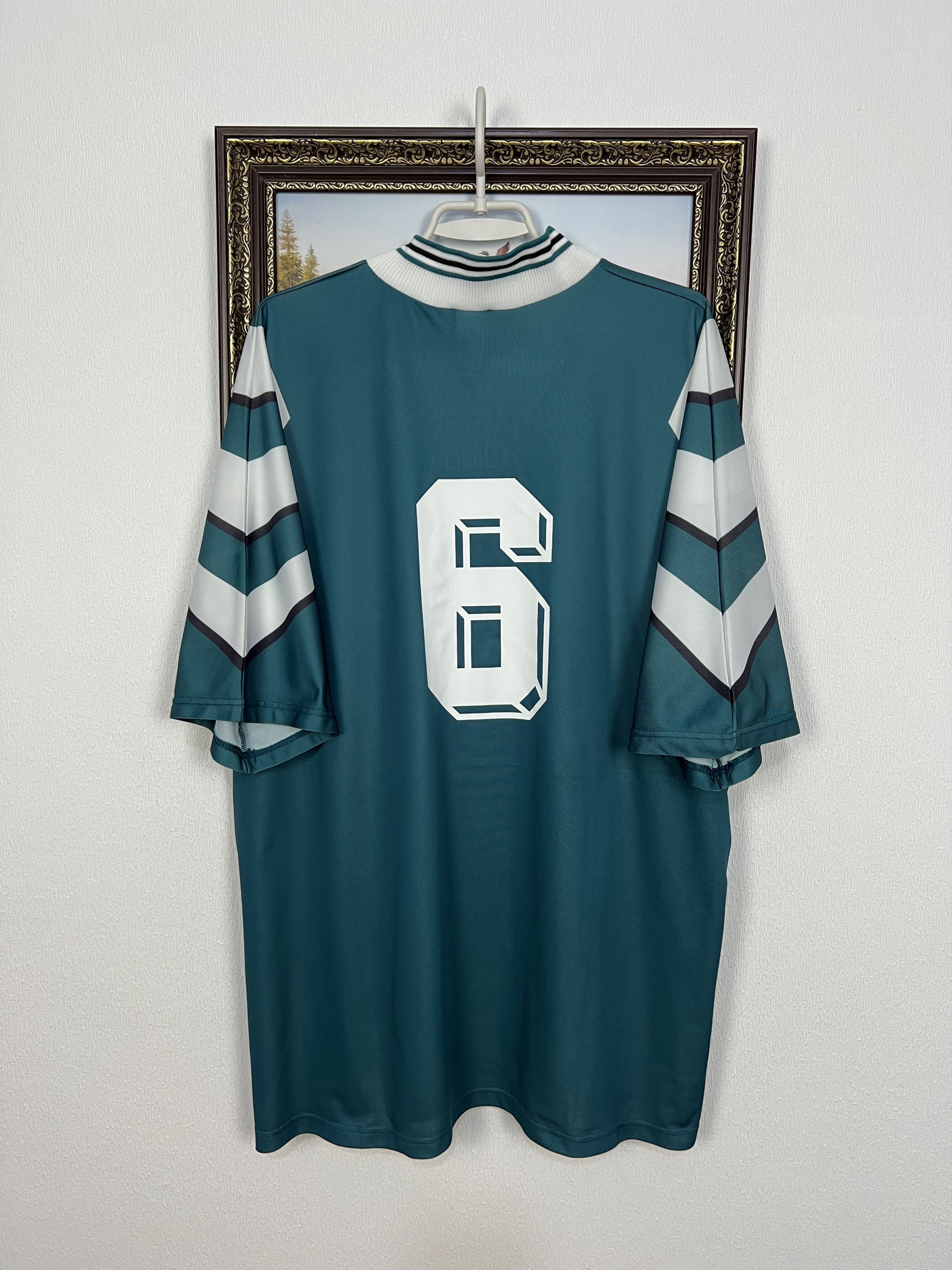 Adidas Slovenia football shirt 1996 Player Issue #6 Soccer Jersey Size US XXL / EU 58 / 5 - 8 Thumbnail