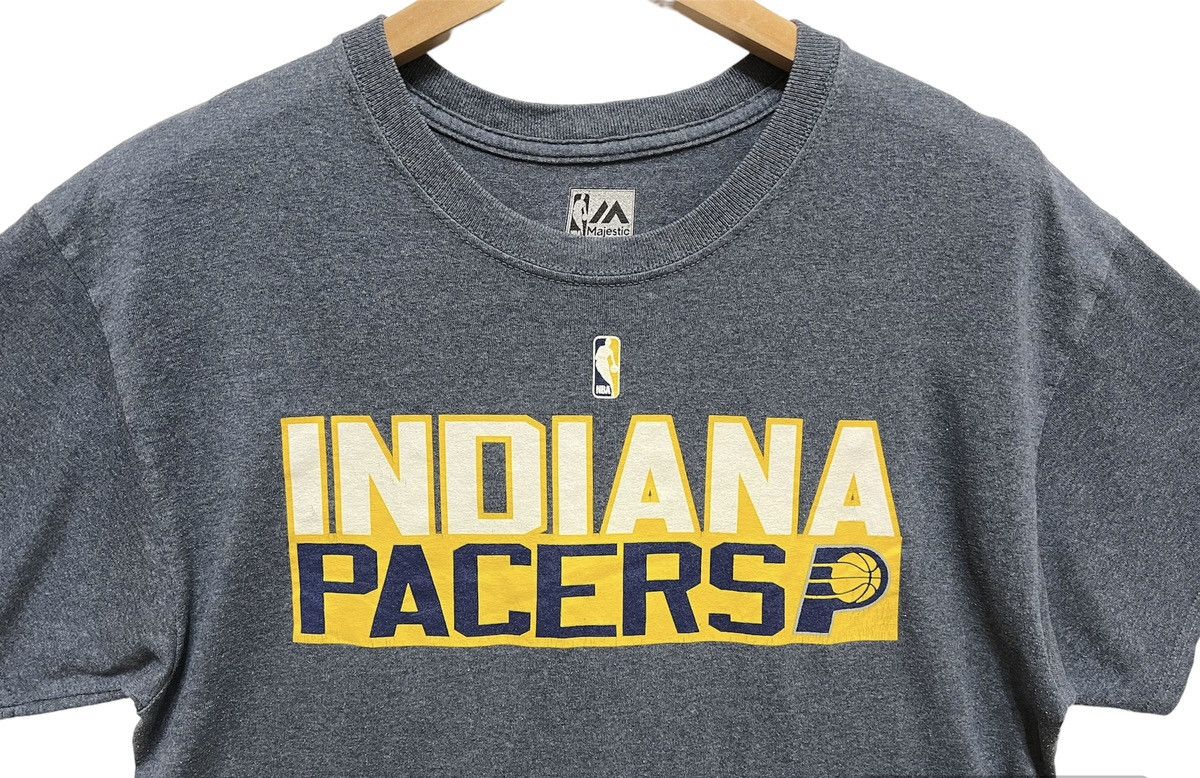 George × Majestic × NBA Vintage 90s NBA INDIANA PACERS Big Logo Crewneck Tshirt Sz M Size US M / EU 48-50 / 2 - 4 Thumbnail