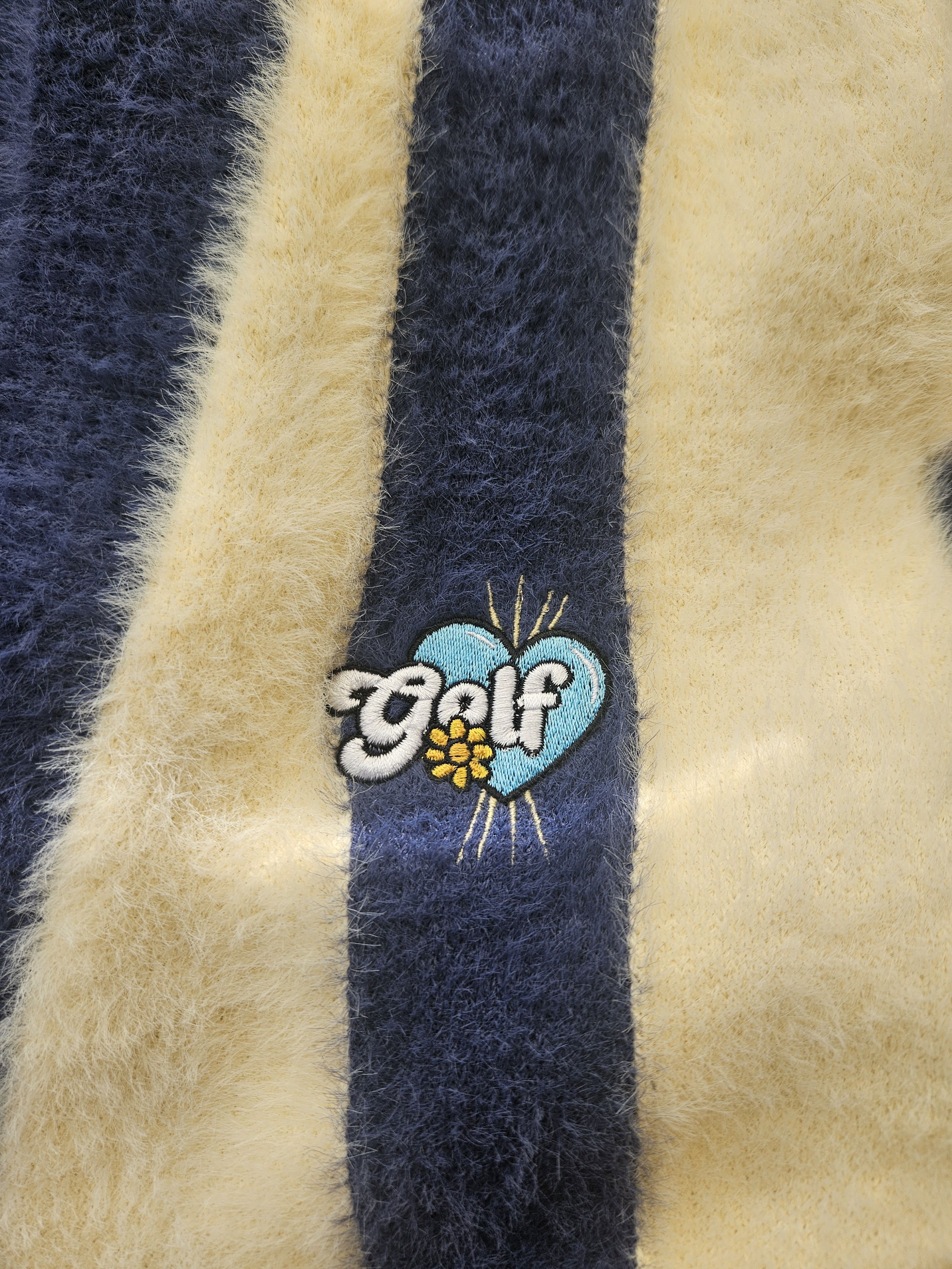 Striped Mohair Cardigan Sweaters Knitwear