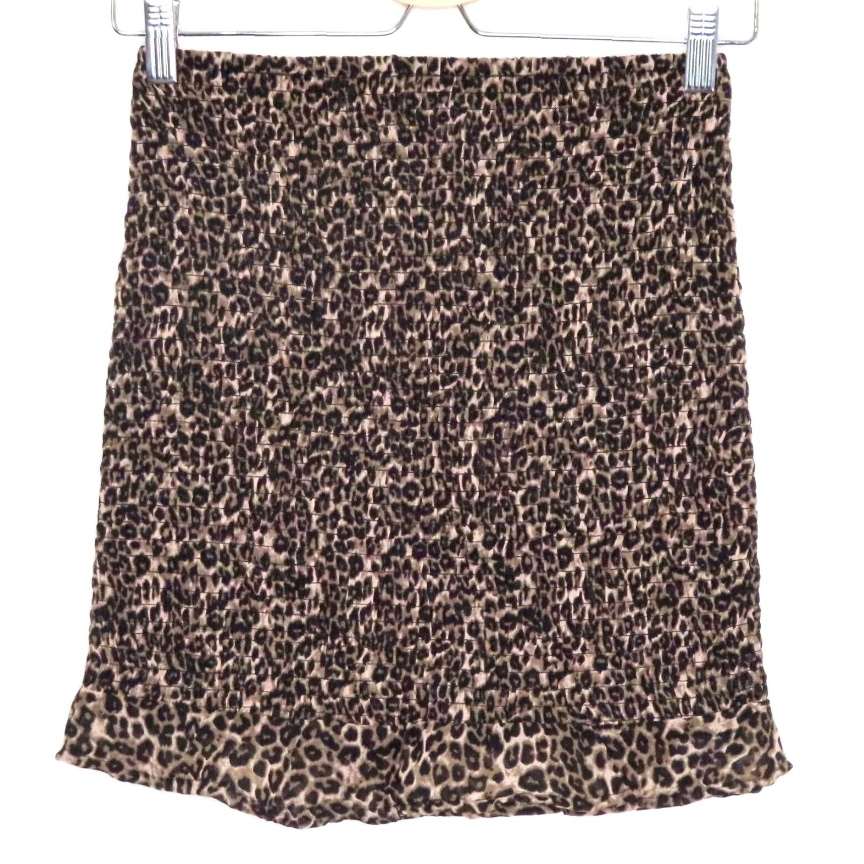 Guess **GUESS Women's Small Brown Leopard Sketched Smocked Skirt NEW** User: **GUESS Women's Small Brown Leopard Smocked Skirt NEW** Size 28" / US 6 / IT 42 - 8 Thumbnail