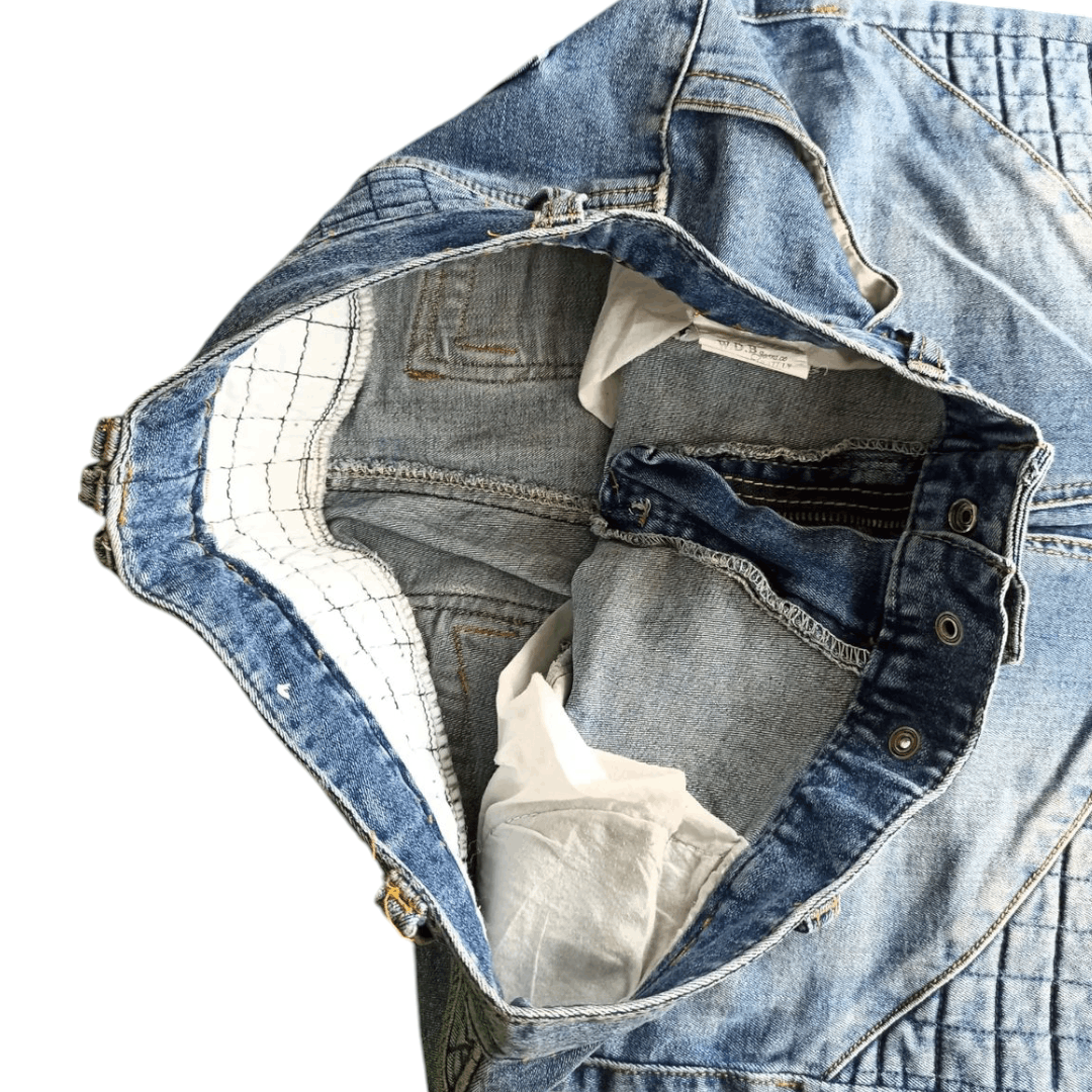 Japanese Brand W.D.B Bikers Jeans Size US 30 / EU 46 - 3 Thumbnail