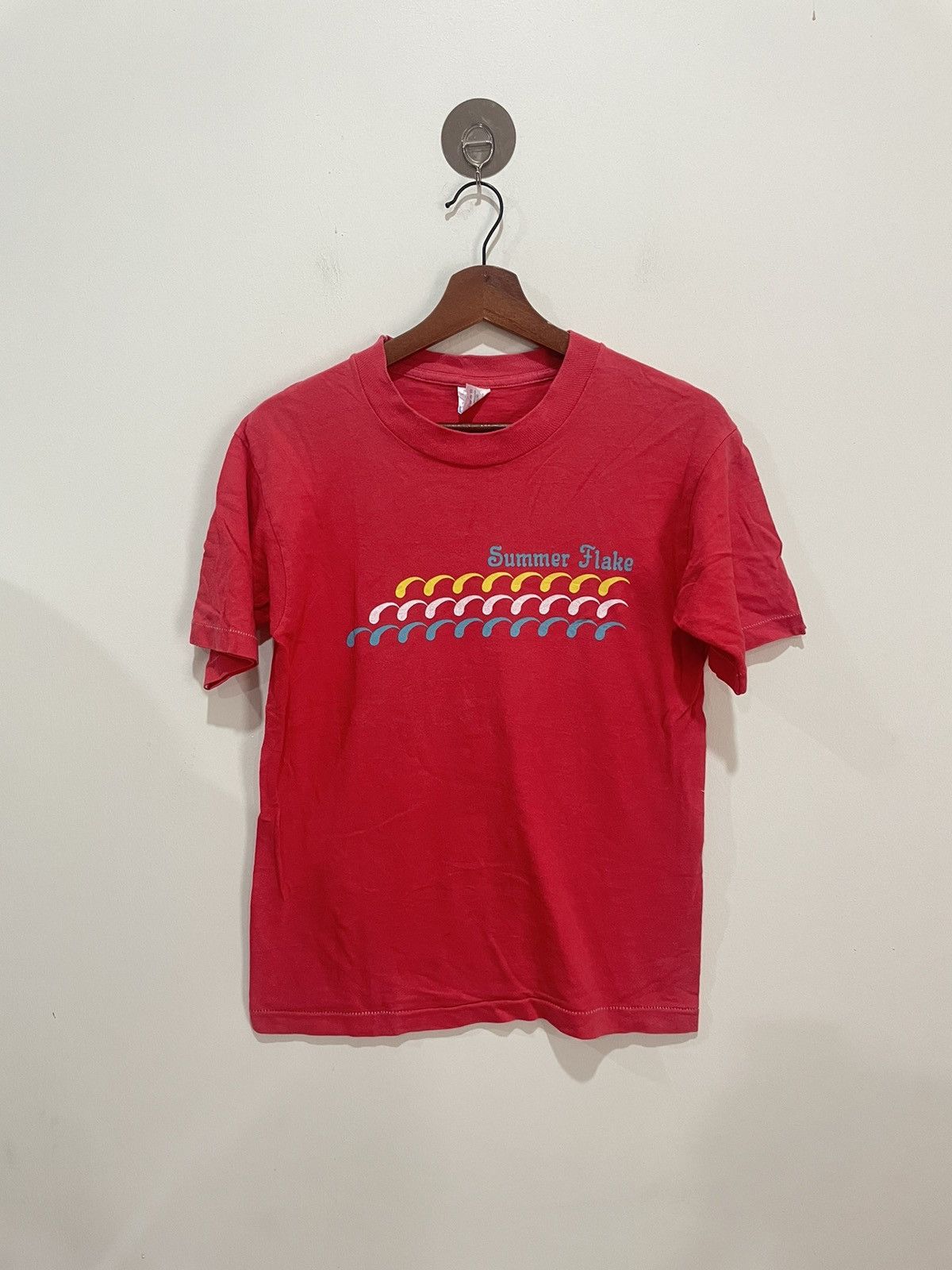 image of Fruit Of The Loom x Vintage 90's Summer Flake in Red, Men's (Size Small)