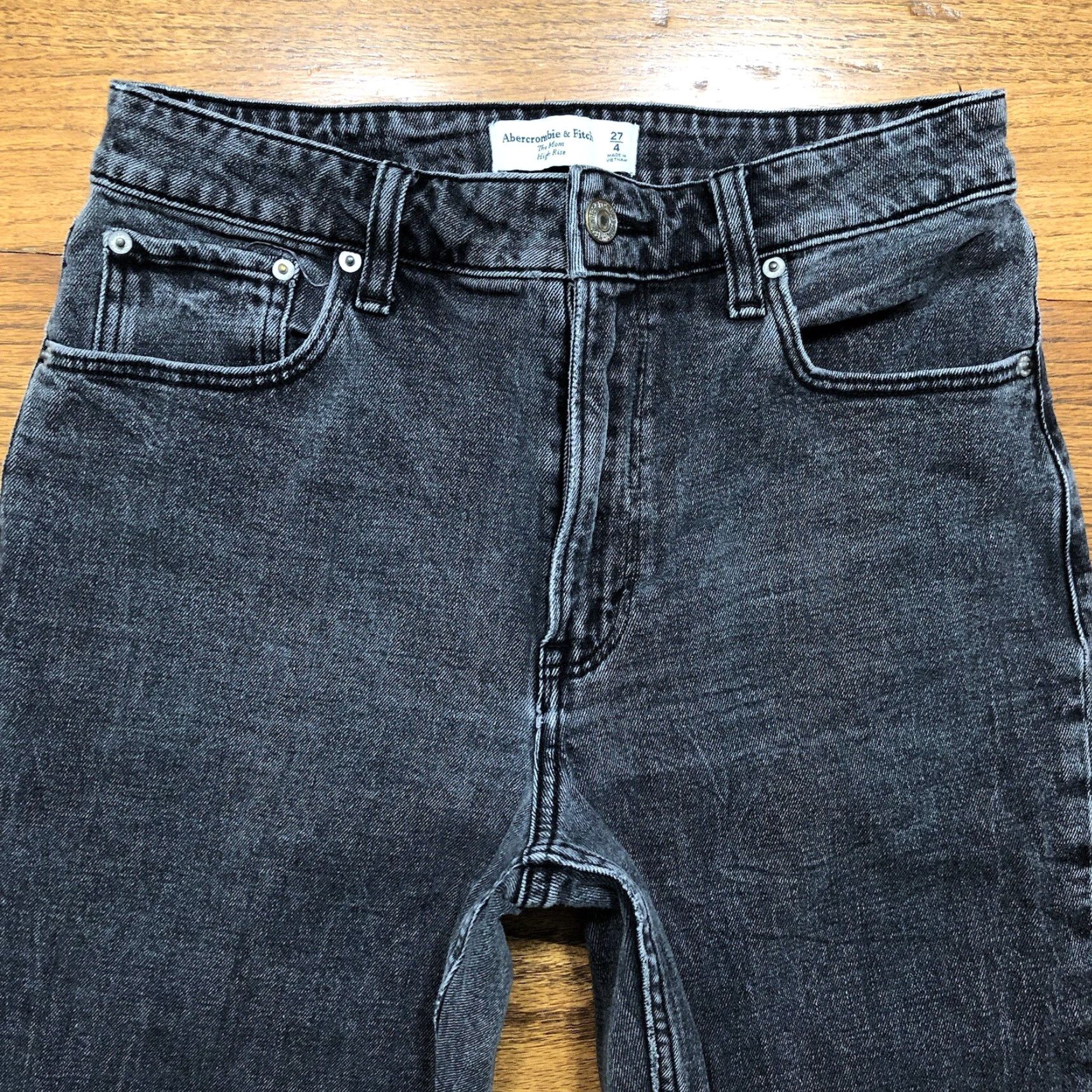 Abercrombie & Fitch VINTAGE Abercrombie & Fitch Jeans Mom High Rise Black Womens 27 Inseam 26 Might Not Vintage? Size 27" / US 4 / IT 40 - 3 Thumbnail