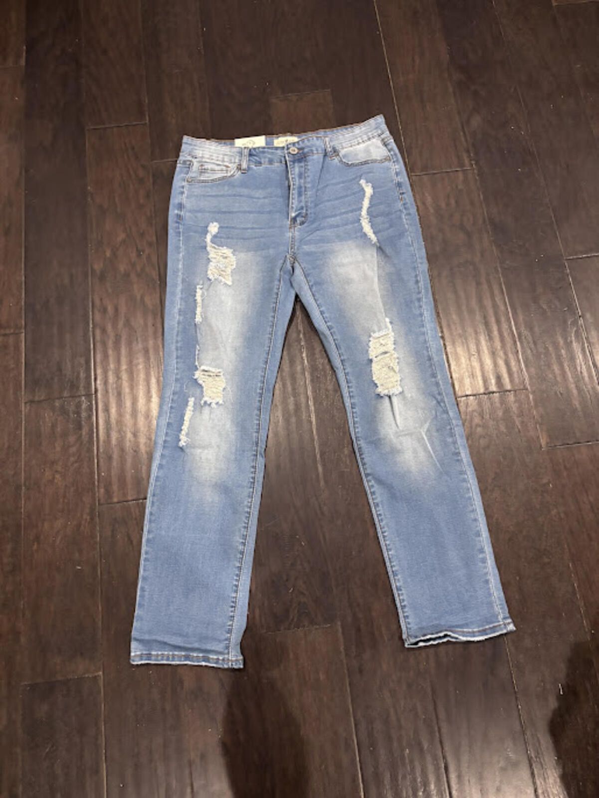 Other Umgee Light Blue Lightly Distressed Denim Jeans Size 7 NWT Size 30" / US 8 / IT 44 - 1 Thumbnail