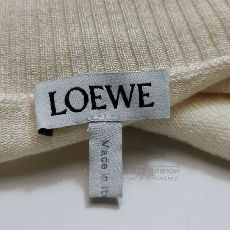 Loewe Loewe Milk White Silk Wool Design Open Cardigan Size XS / US 0-2 / IT 36-38 - 7 Thumbnail