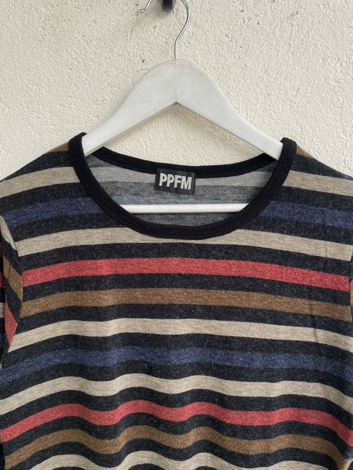 If Six Was Nine 2000s Archive PPFM Stripe Long Sleeve Tee Y2K Hysteric Japan Size US S / EU 44-46 / 1 - 2 Thumbnail