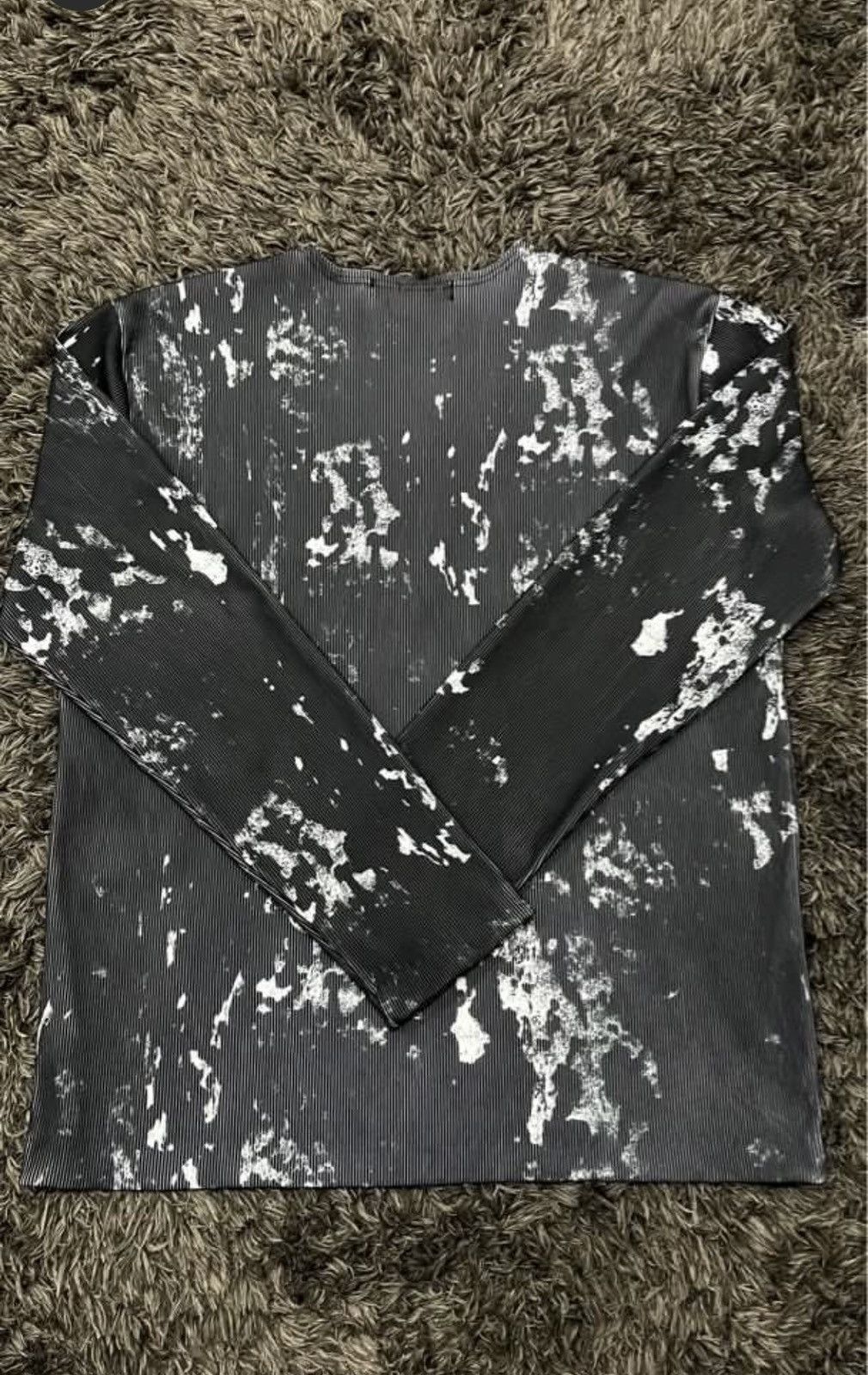 Comme des Garcons COMME DES GARCONS (CDG) BLACK WHITE SPLATTERED POLYESTER Size US XL / EU 56 / 4 - 2 Thumbnail