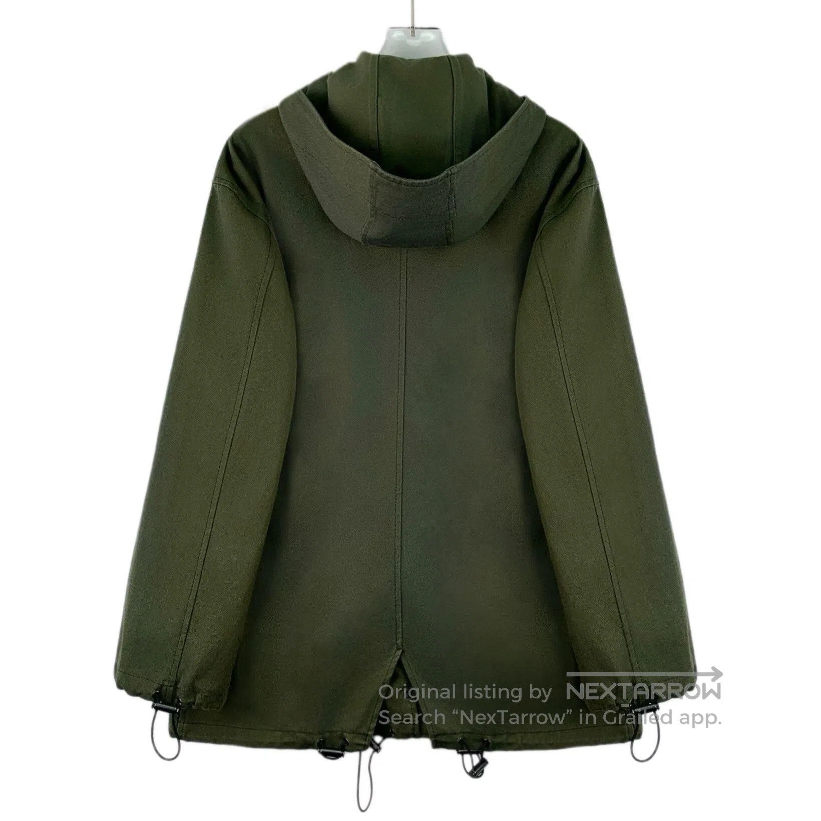 Loewe Loewe Dark Green Logo Cotton Hooded Jacket. Size XXS / US 00 / IT 34 - 2 Thumbnail