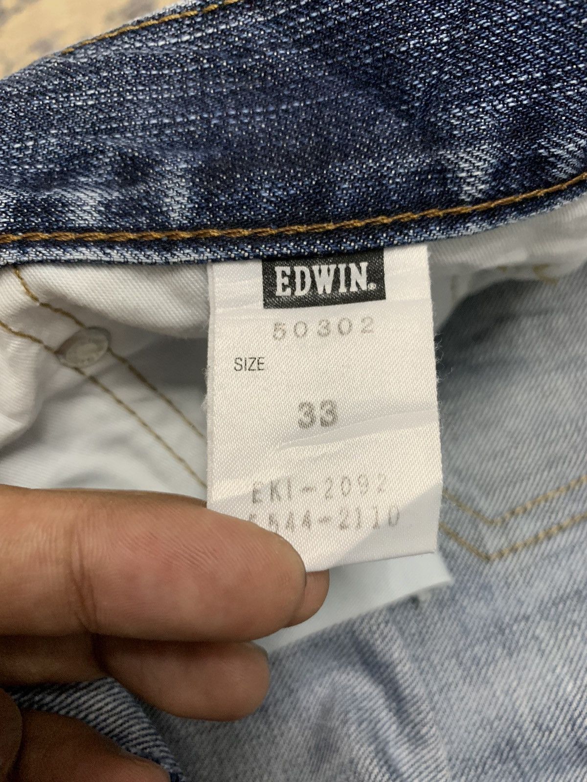 Edwin EDWIN 503 REGULAR DENIM JEANS BLUE WASH Size US 33 - 14 Thumbnail
