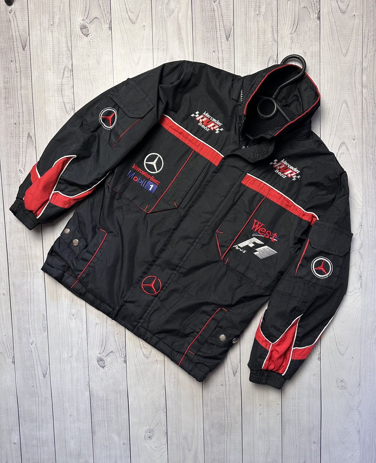 Mercedes-Benz × Vintage Vintage Mercedes Benz racing jacket size kids logo rare Size US XXS / EU 40 - 1 Thumbnail