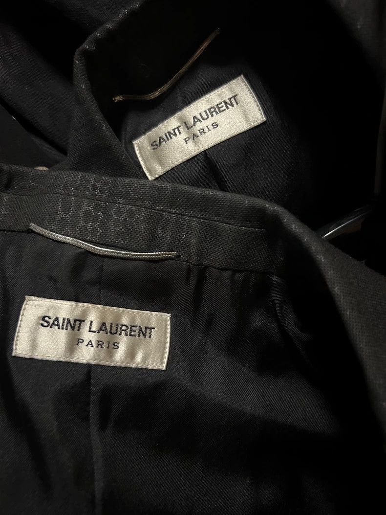 Yves Saint Laurent Saint Laurent size 44 4616 SS Alligator Dark Stripe Smokin Size 44R - 3 Thumbnail