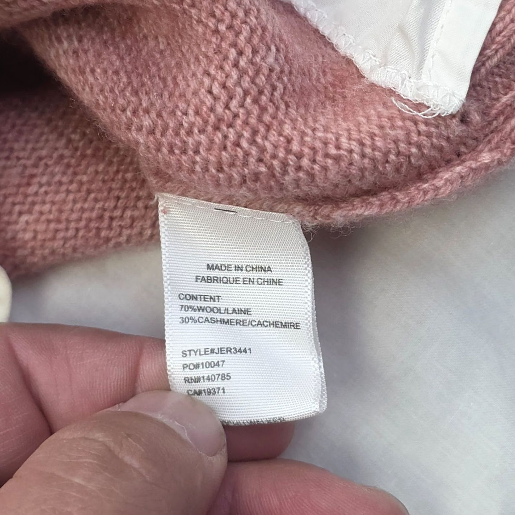 Brochu Walker Brochu Walker Nye Vest Sweater Women's Small Wool Cashmere Pink White Layered Size S / US 4 / IT 40 - 5 Thumbnail