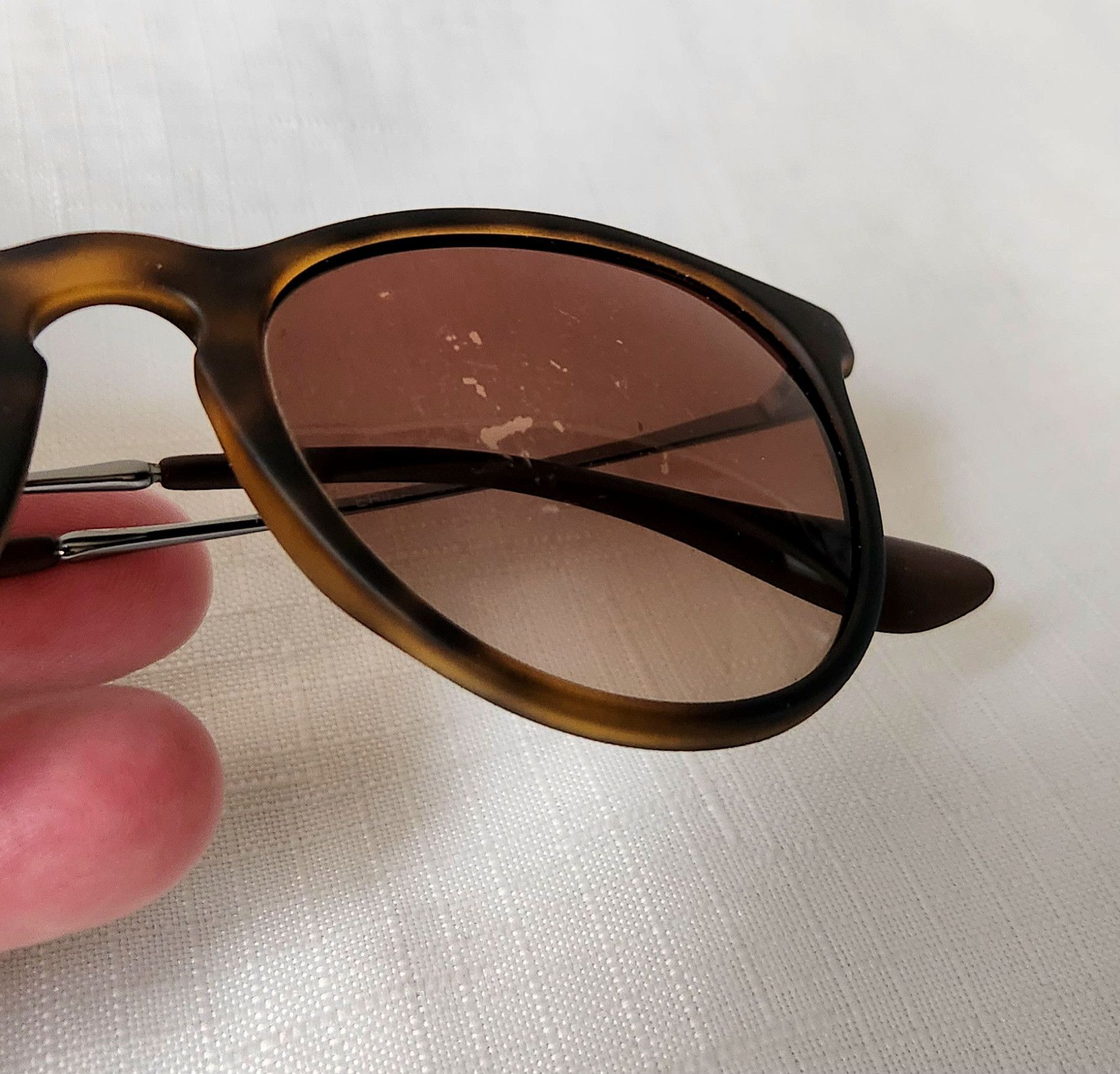 RayBan Ray Ban RB 4171 ERIKA 865/13 Round Brown Sunglasses No Lens Size ONE SIZE - 8 Thumbnail