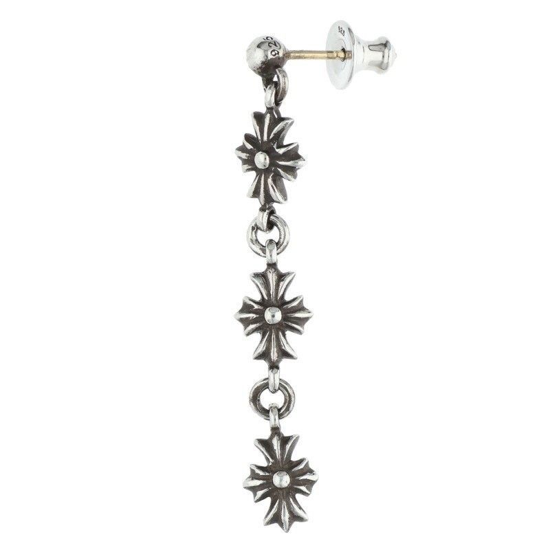 Chrome Hearts Chrome Hearts Tiny ECH Plus 3 Drop Earring Size ONE SIZE - 1 Thumbnail