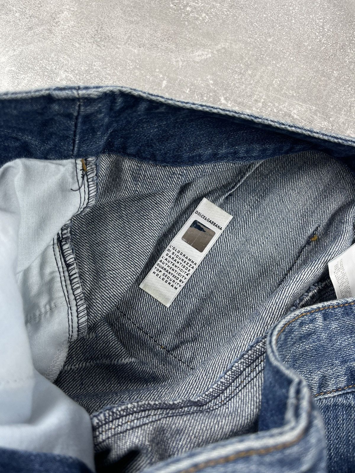 Dolce & Gabbana Dolce & Gabbana Distressed Flared Jeans Y2K Designer Denim Size 32" / US 10 / IT 46 - 15 Thumbnail