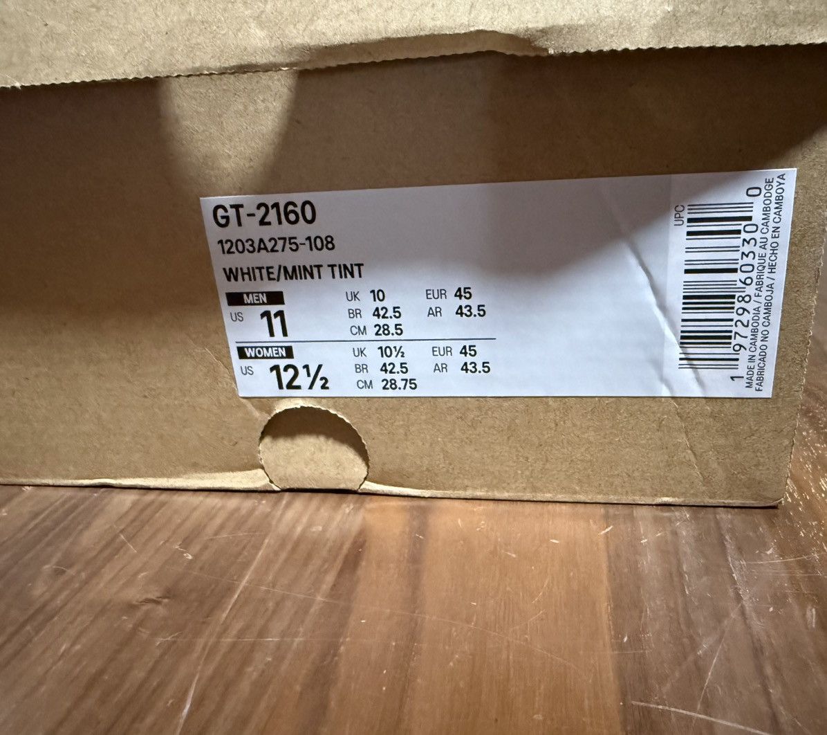 Asics ASICS GT-2160 “MIAMI DOLPHINS” Size 11 White/Mint Tint Size US 11 / EU 44 - 9 Thumbnail