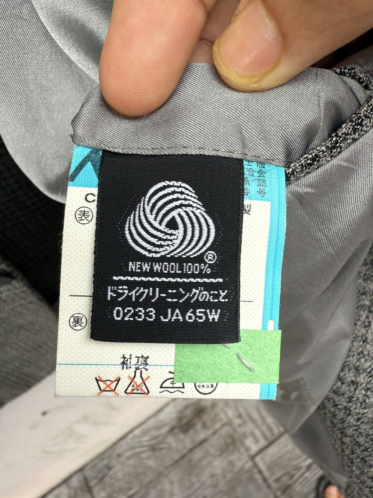 Kansai Yamamoto Vintage 90s KANSAI MAN Wool Blended Small Checked Blazer Size 42S - 6 Thumbnail