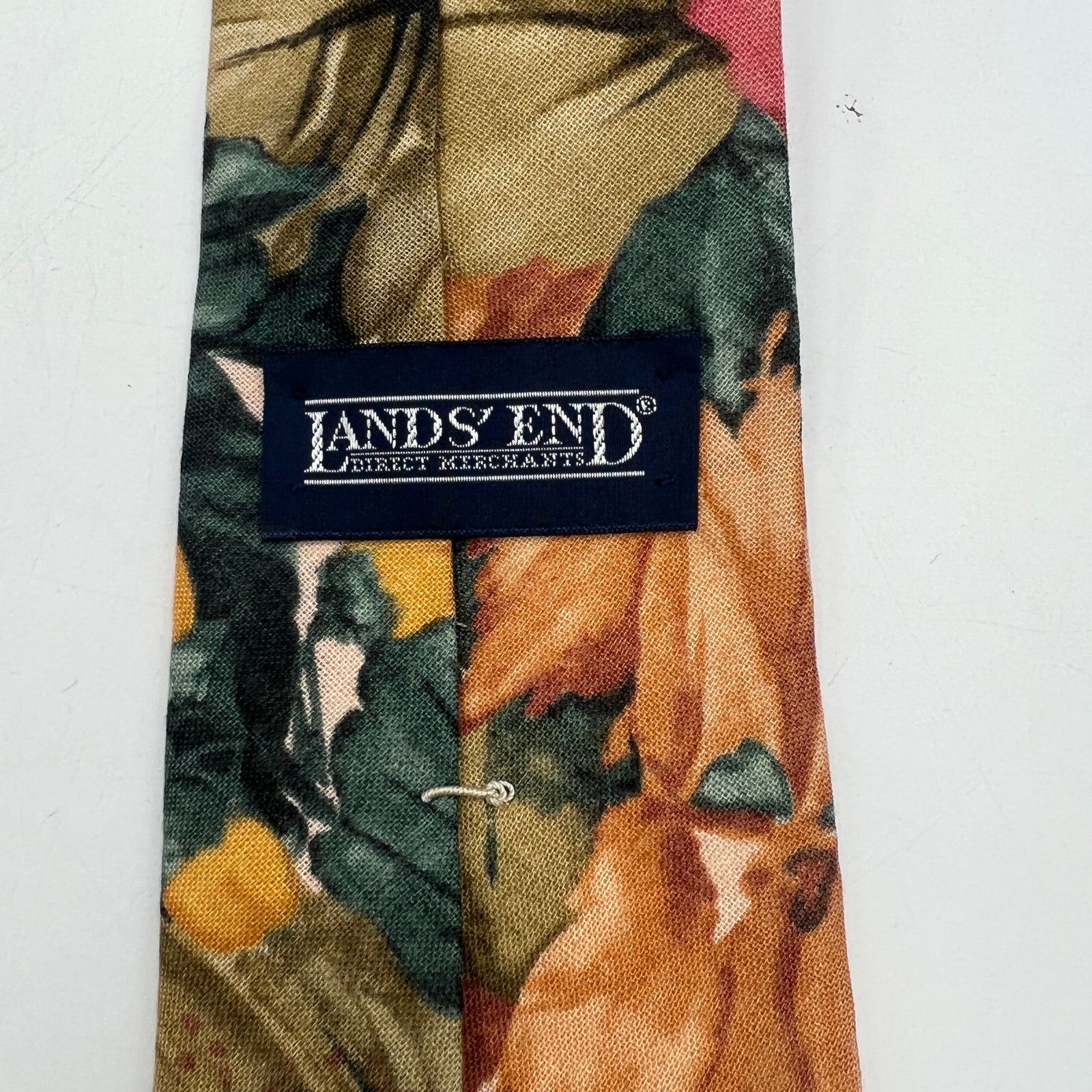 Lands' End × Vintage Vintage Lands End Tie Linen Cotton Blend Size ONE SIZE - 2 Thumbnail
