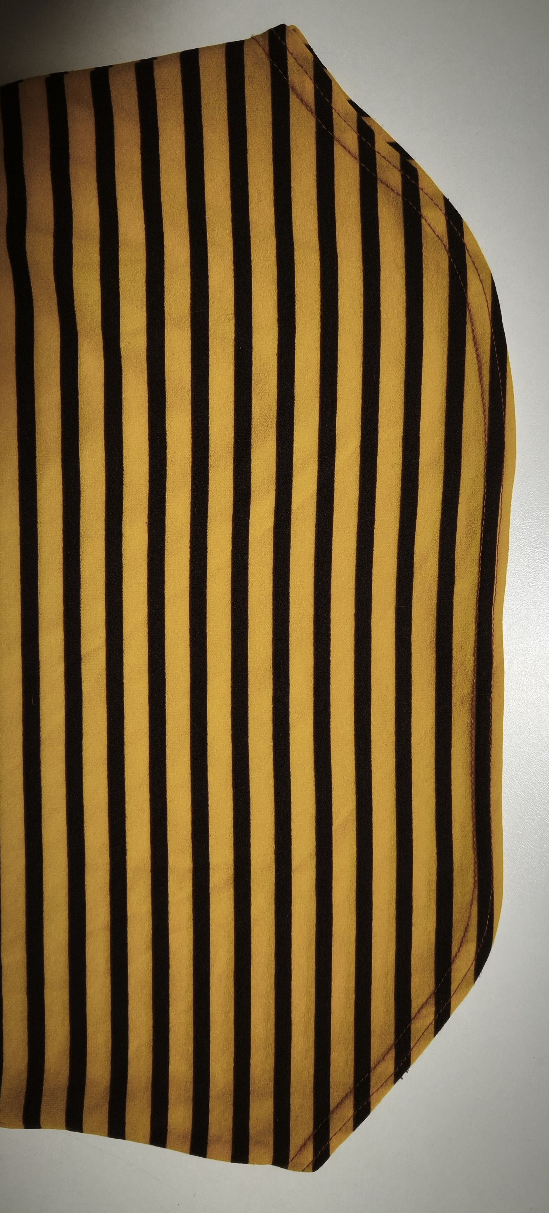 Jean Paul Gaultier Year: 1997 - Yellow and dark Brown stripes top Size S / US 4 / IT 40 - 22 Thumbnail